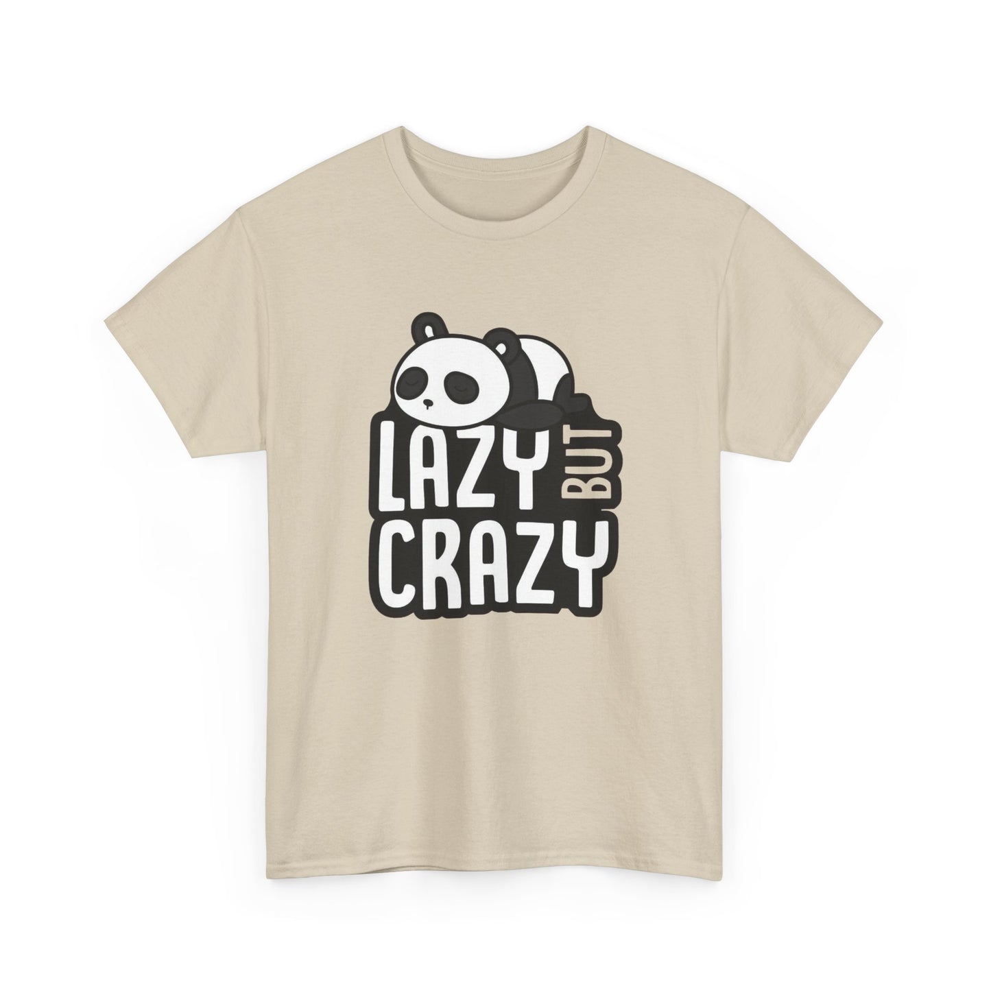 Lazy But Crazy Graphic T Shirt Unisex Heavy Cotton Tee