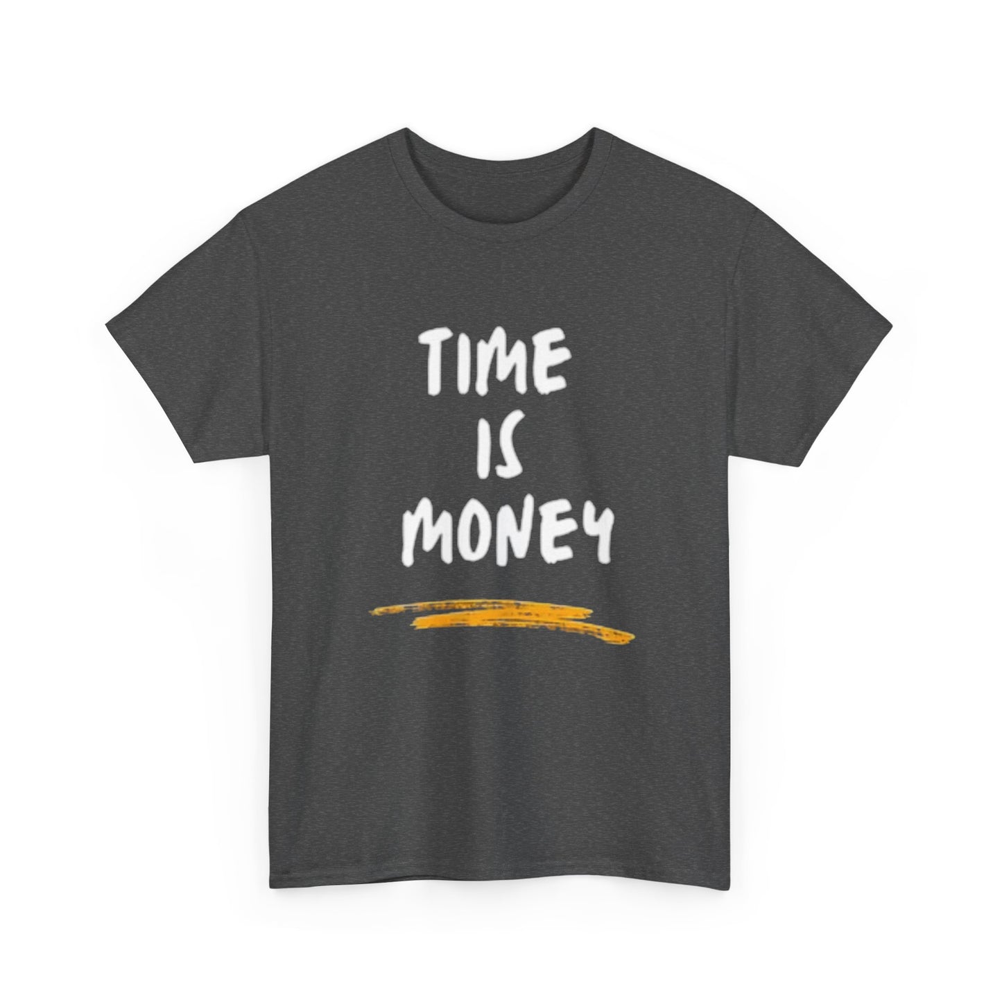 Time Is Money Graphic T Shirt Motivation Crypto Investing  Unisex Heavy Cotton