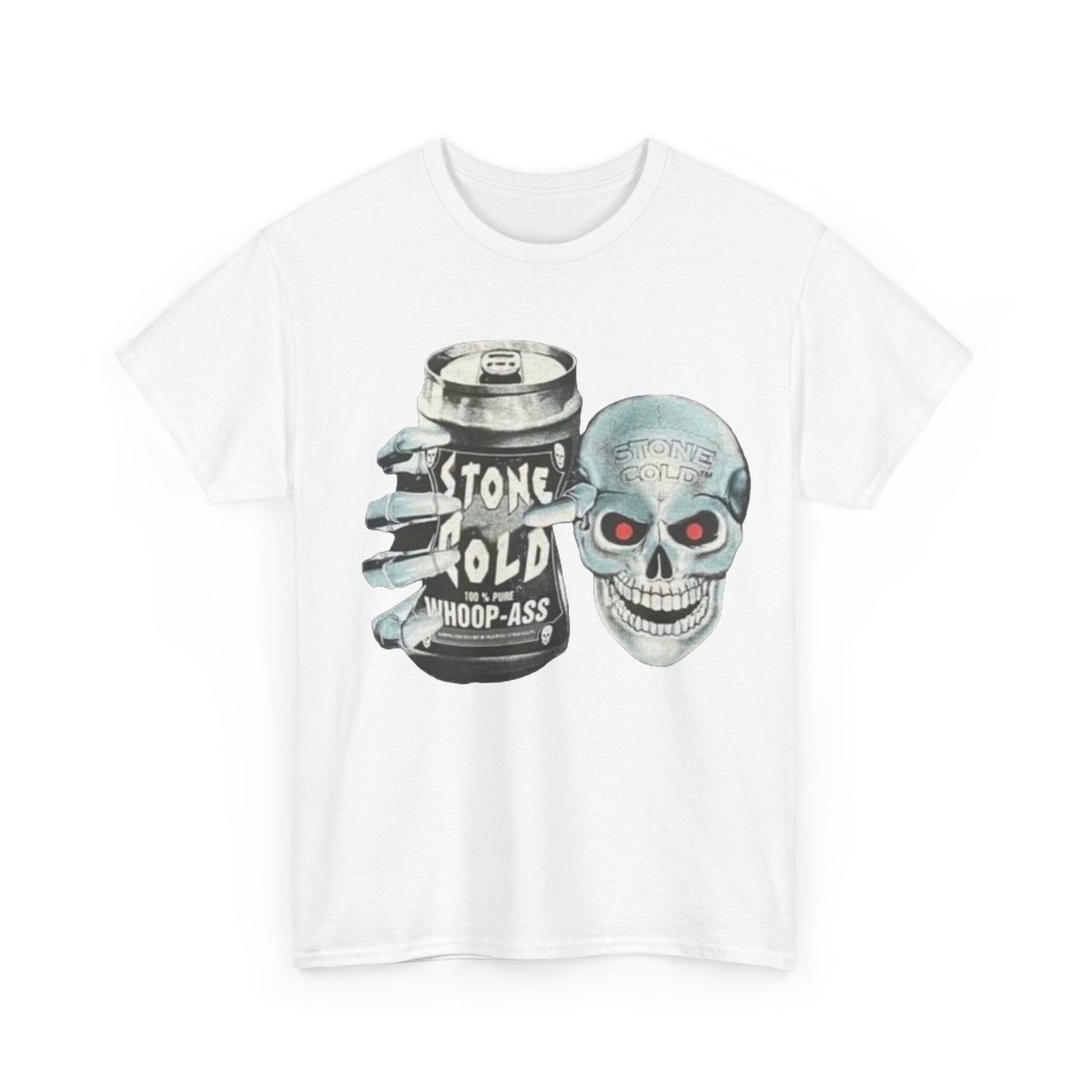 Stone cold Steve Austin T-shirt vintage beer can skull WWE wrestling WWF retro