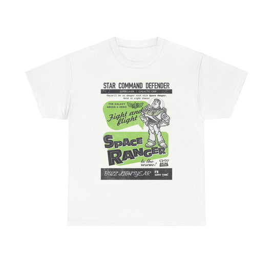 Space Ranger Graphic T Shirt Vintage Toy Poster Unisex Heavy Cotton Tee