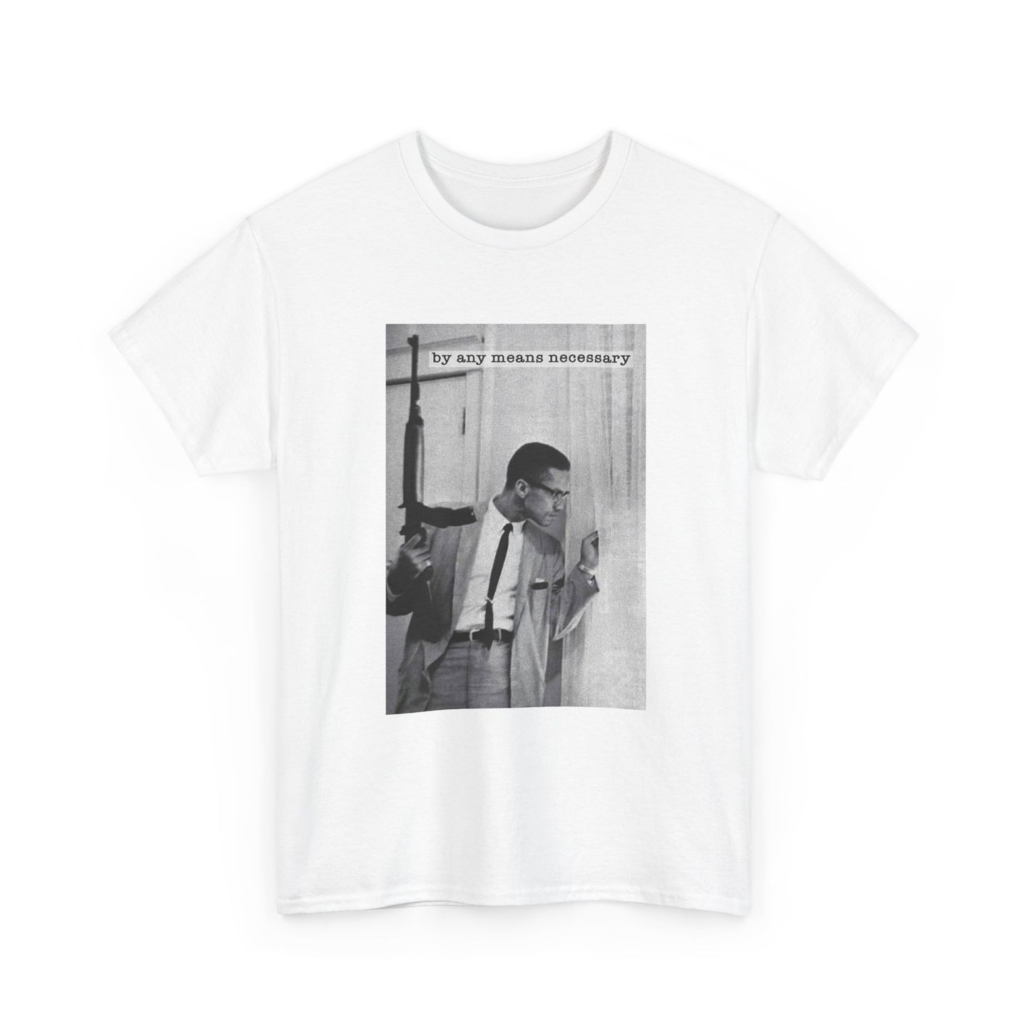 Malcom X Poster Shirt Vintage Graphic Unisex Heavy Cotton Tee