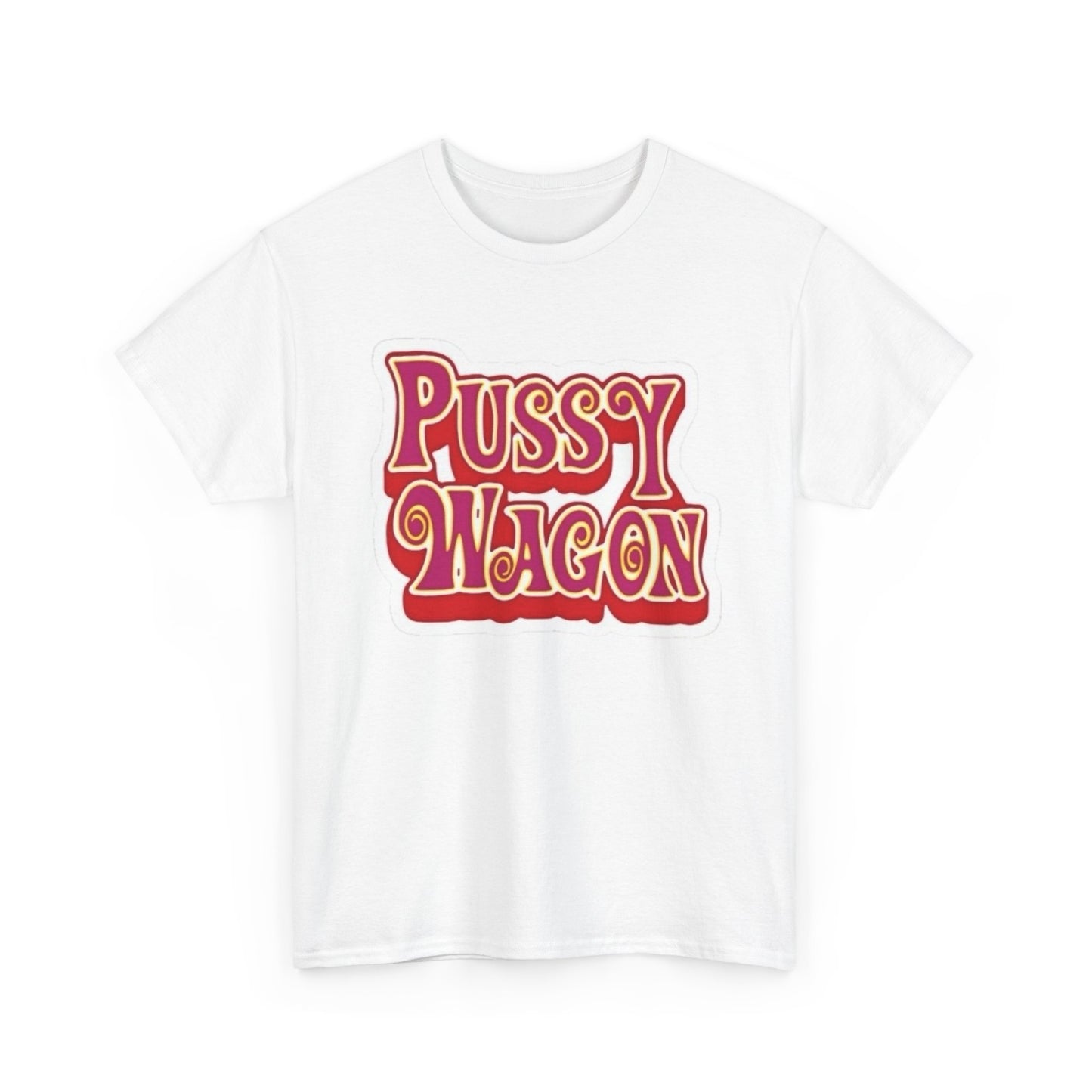 Pussy Wagon Retro Graphic T Shirt NEW Adult Regular Sizing Tee