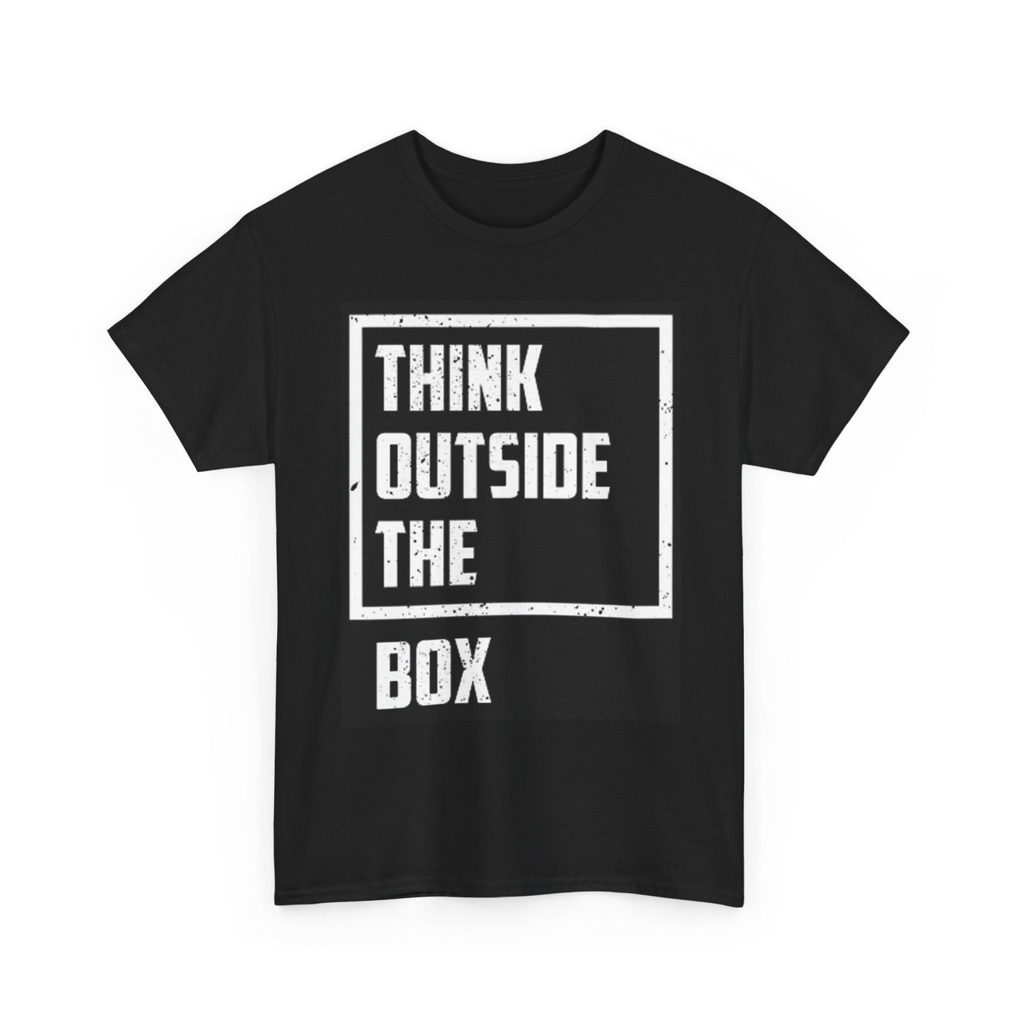Think Outside The Box Graphic T Shirt Funny Jokes Unisex Heavy Cotton Tee