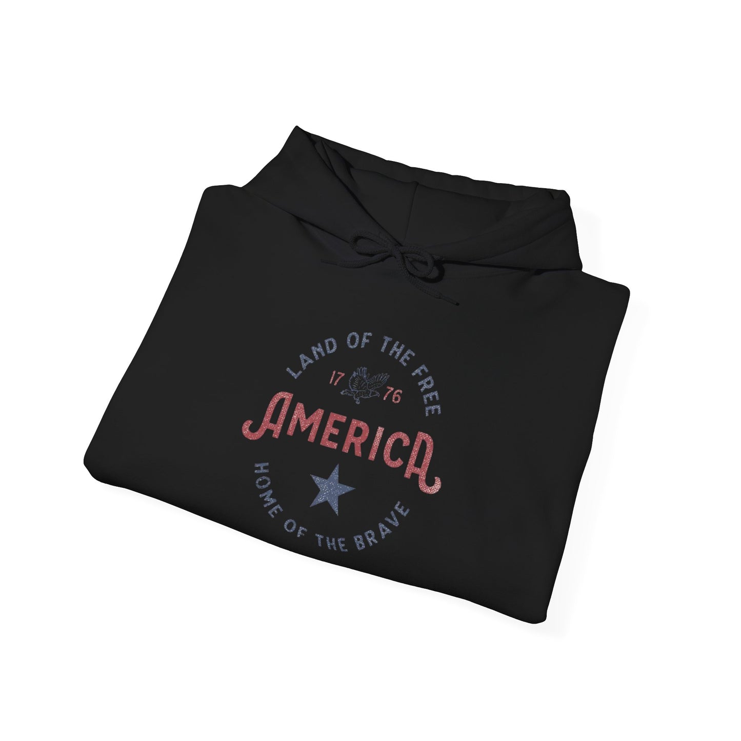 America Home Of The Brave Graphic Hoodie Heavy Blend™ NEW Sweatshirt