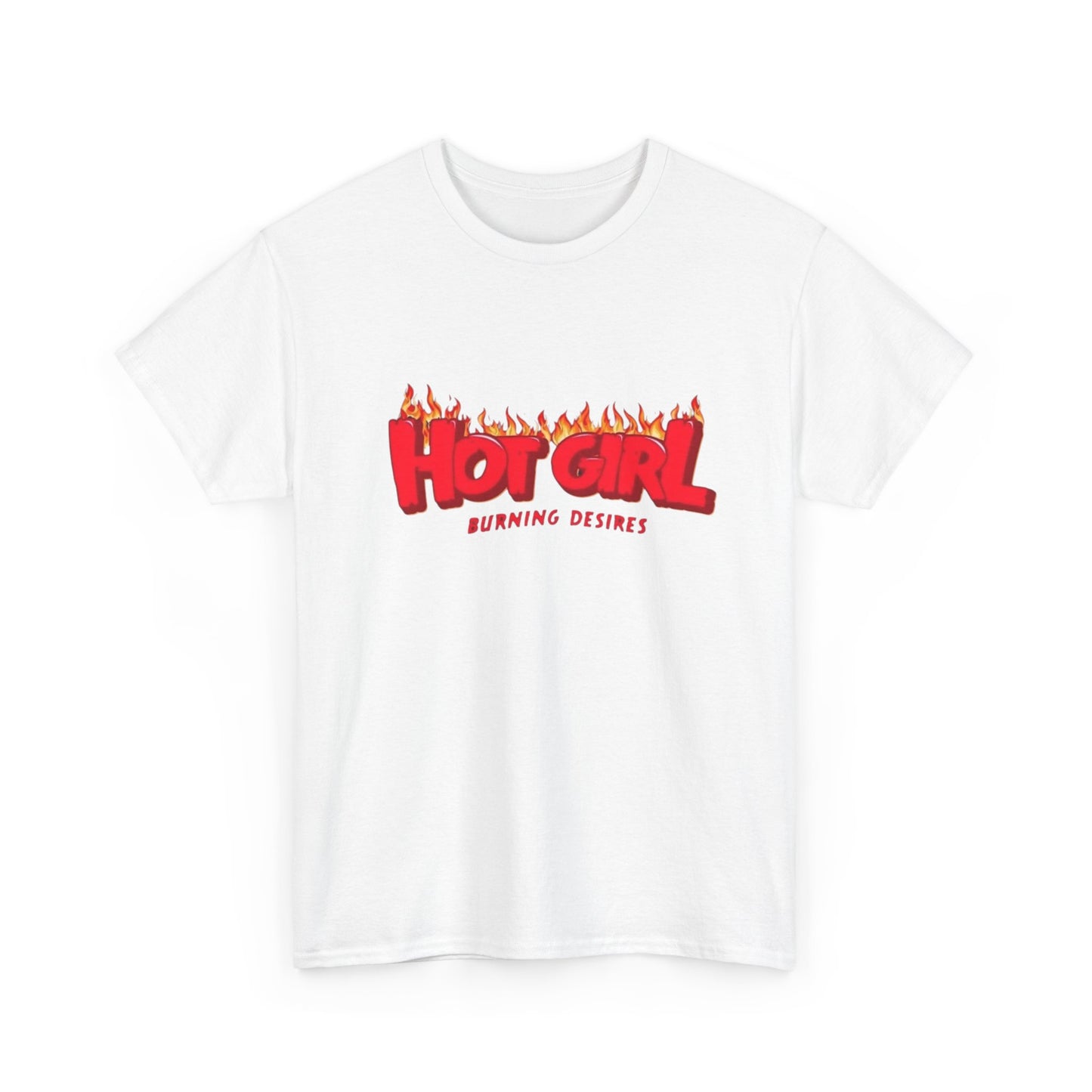Hot Girl Logo Retro Skateboarding Graphic T-Shirt Unisex Heavy Cotton Tee