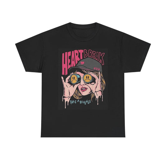 Heartbreak Take A Revenge Graphic T Shirt Vintage Merch Unisex Heavy Cotton Tee