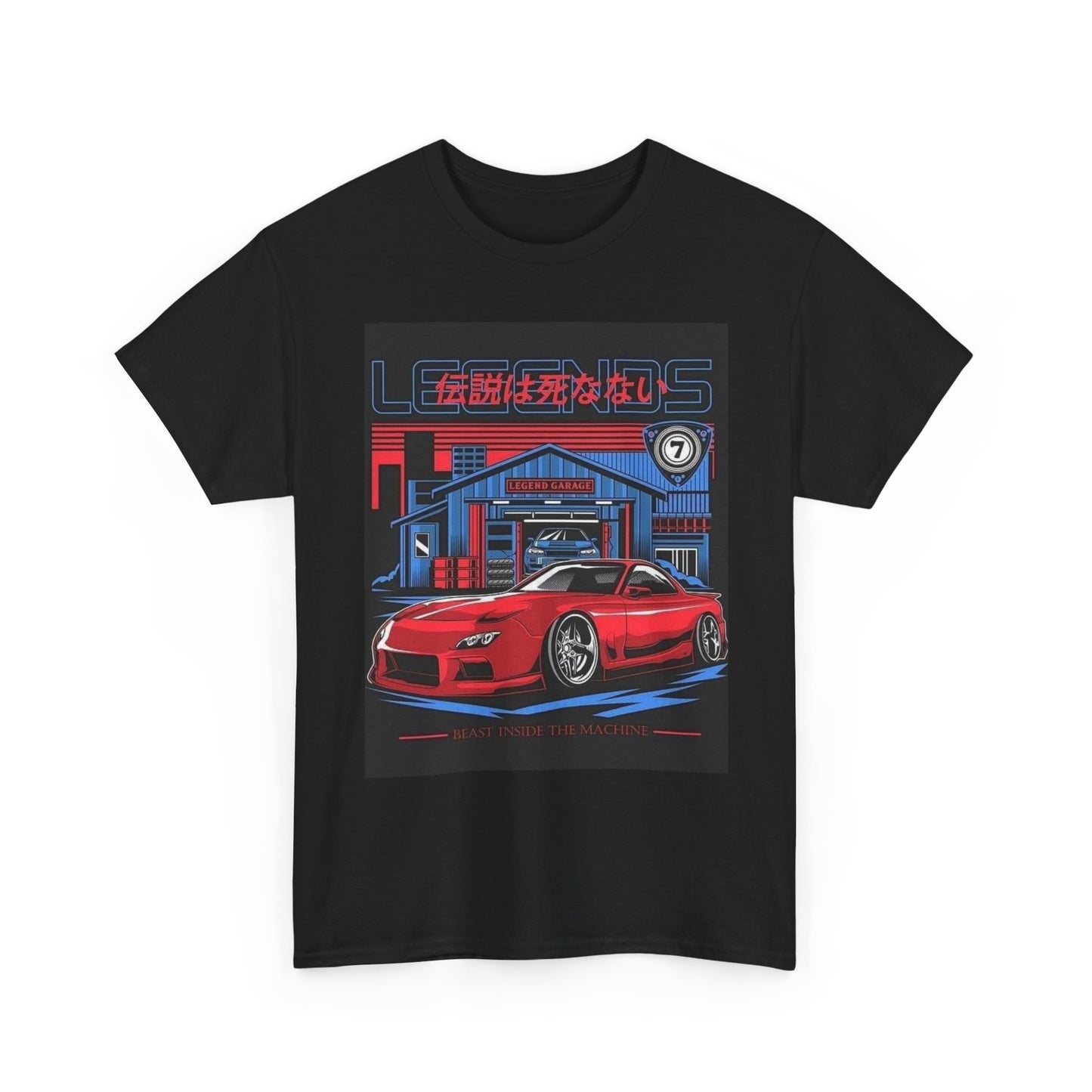 Legendary Rx7 Tuner Graphic T Shirt Unisex Heavy Cotton Tee Gift Vintage