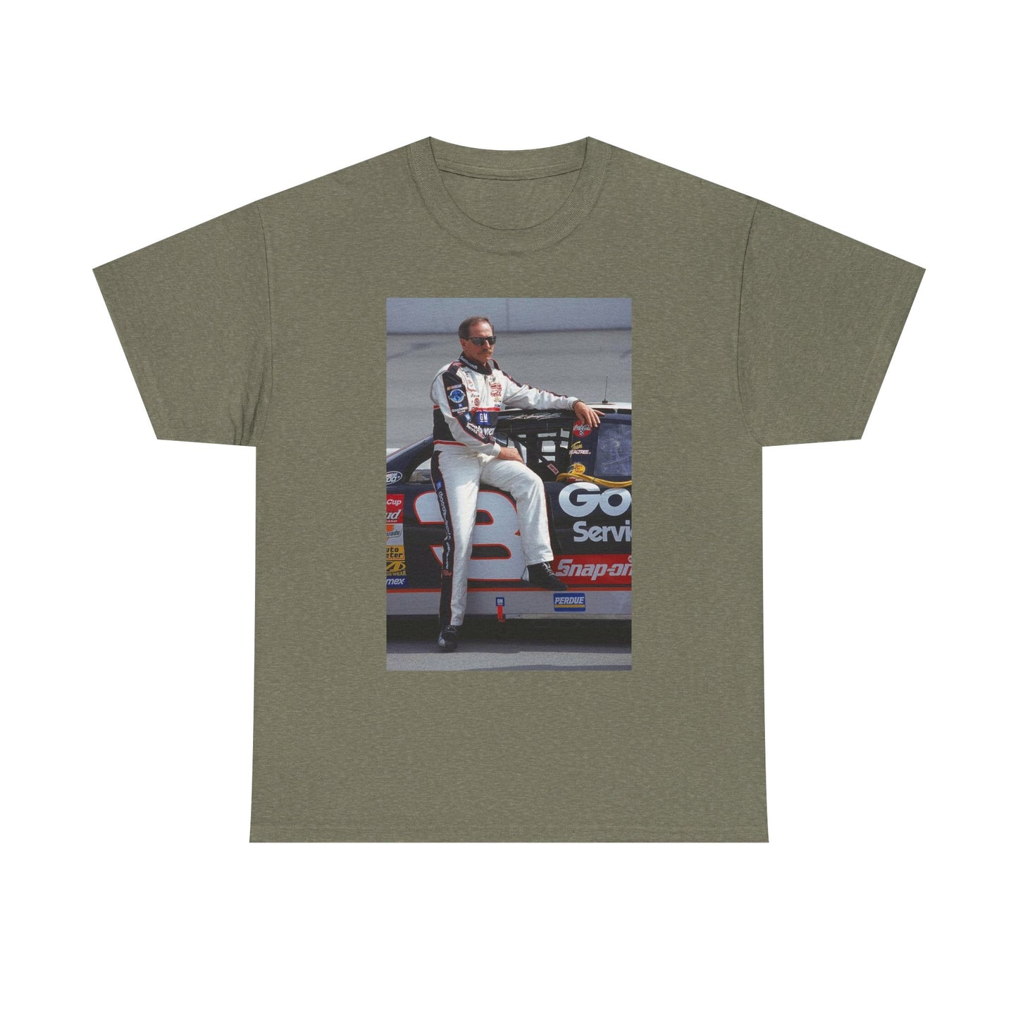 Dale Earnhardt Vintage Racing Graphic Retro Unisex Heavy Cotton Tee Classic