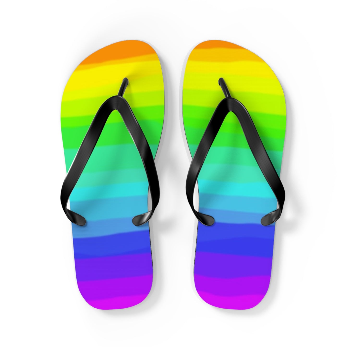 Rainbow Flip Flops, Sandals Slides, Summer Footwear, Brand New