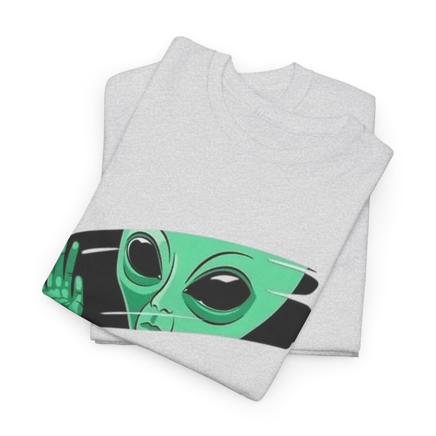 Aliens Watching Us Graphic T Shirt Men's Heavy Cotton Tee