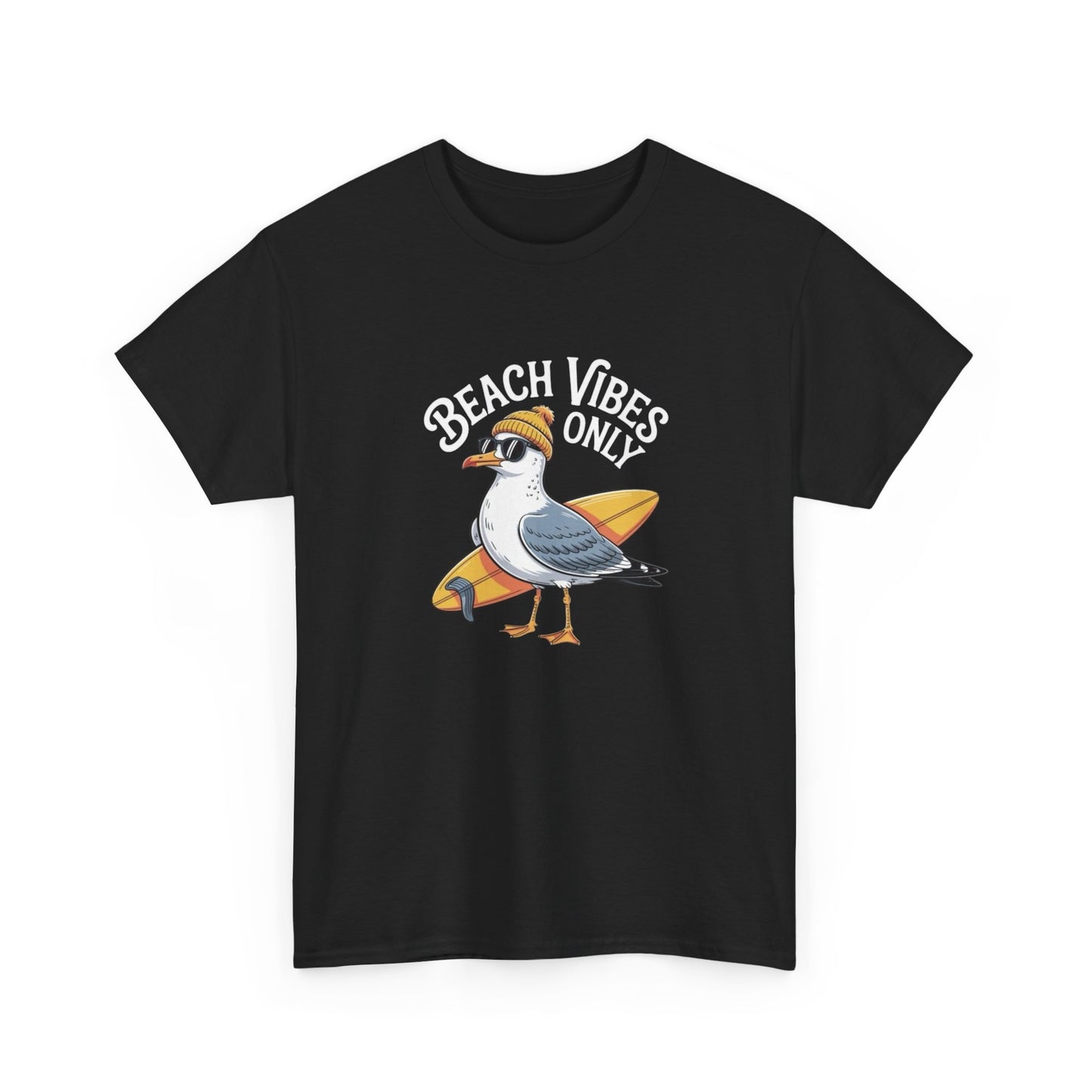 Beach Vibes Only Graphic T Shirt NEW Unisex Heavy Cotton Tee