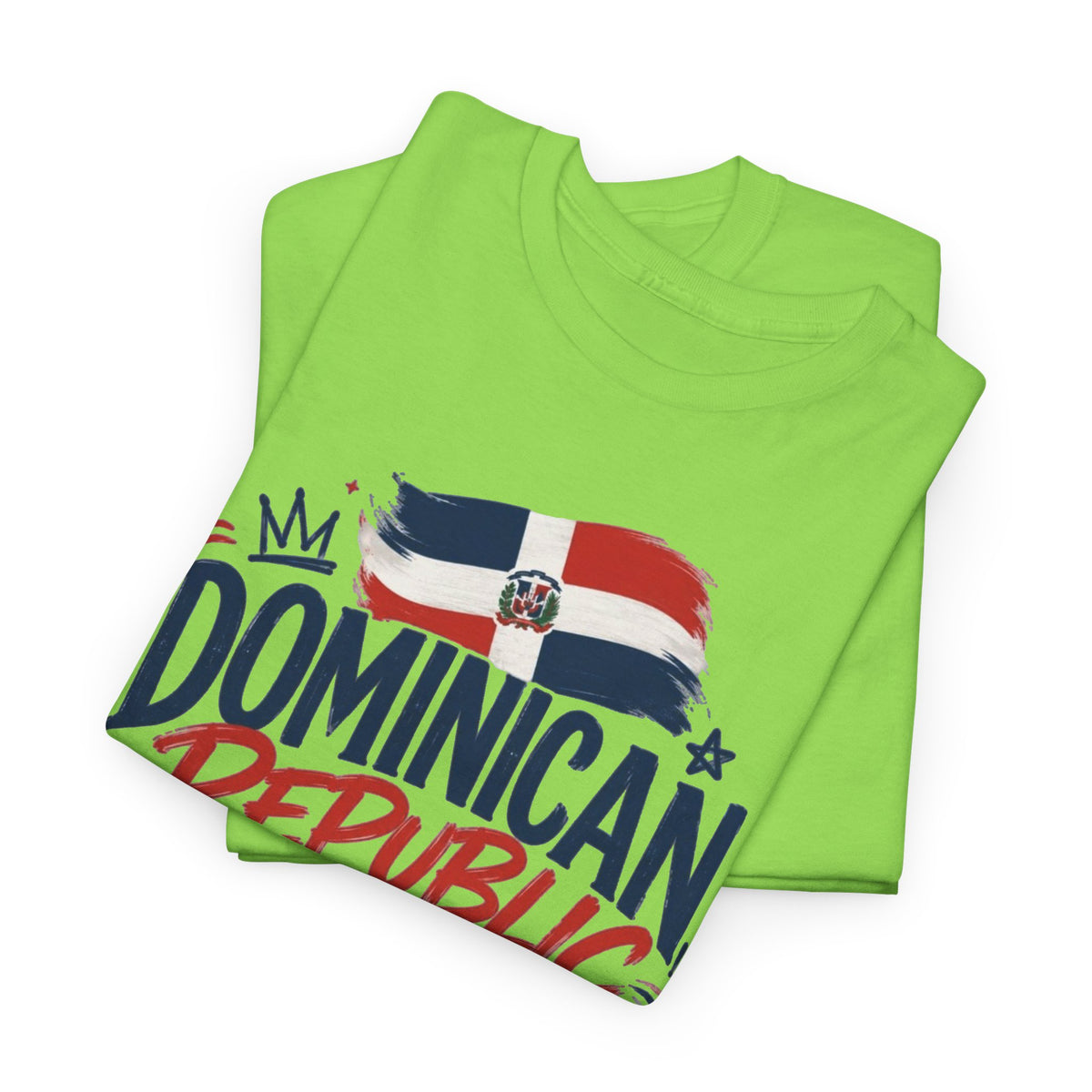 Dominican Republic Graphic T Shirt Men's Flag Retro Heavy Cotton Tee