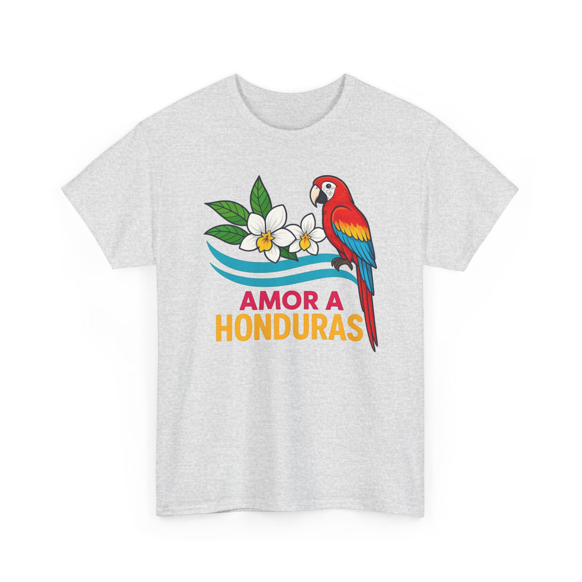 Amor A Honduras Graphic T Shirt Men's Retro Heavy Cotton Tee