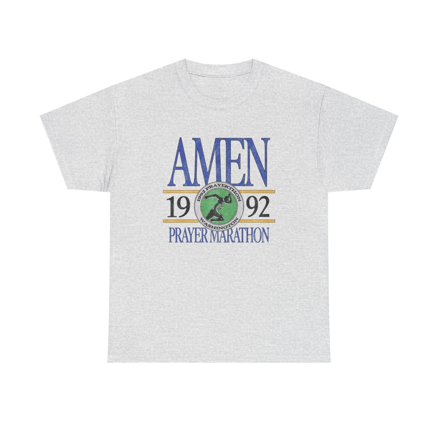 Prayer Marathon Graphic T Shirt Unisex Heavy Cotton Tee