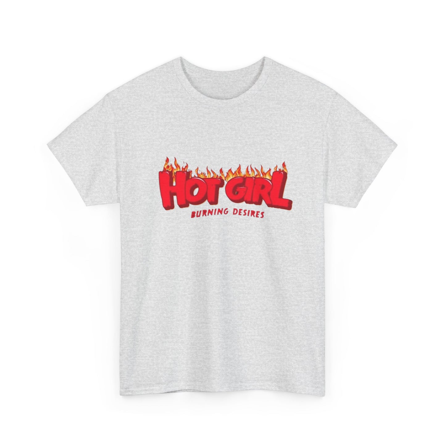 Hot Girl Logo Retro Skateboarding Graphic T-Shirt Unisex Heavy Cotton Tee