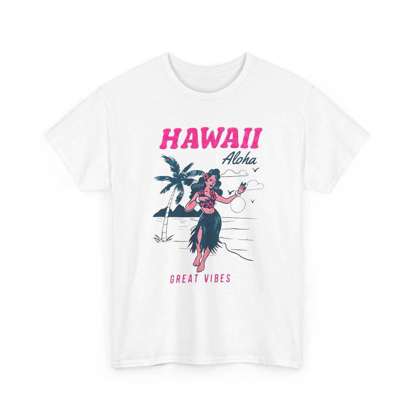 Great Vibes Hawaii Graphic T Shirt Heavy Cotton Tee
