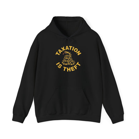 Taxation Is Theft Graphic Hoodie Unisex Heavy Blend™ Hooded Sweatshirt