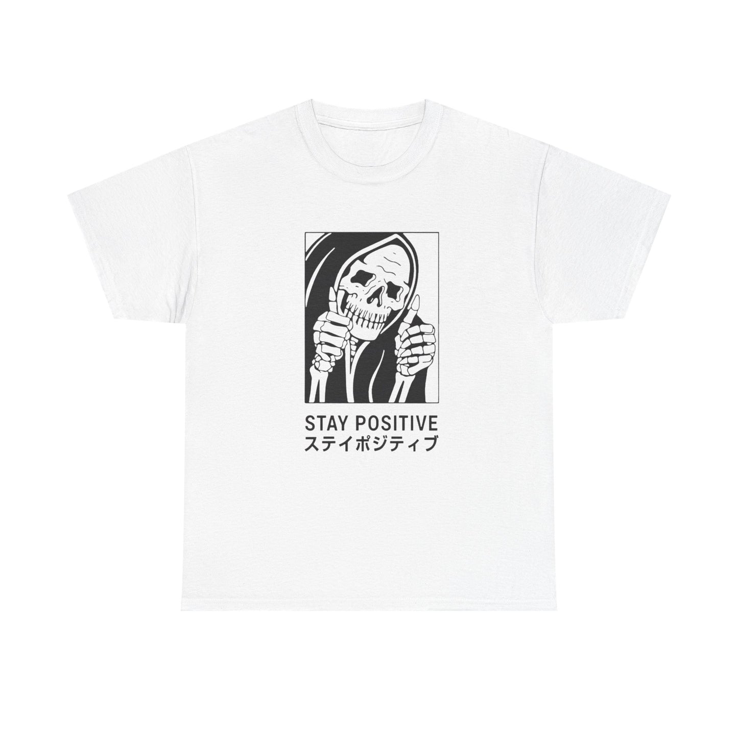 Stay Positive Graphic T-Shirt Comfy Cotton Tee Brand NEW