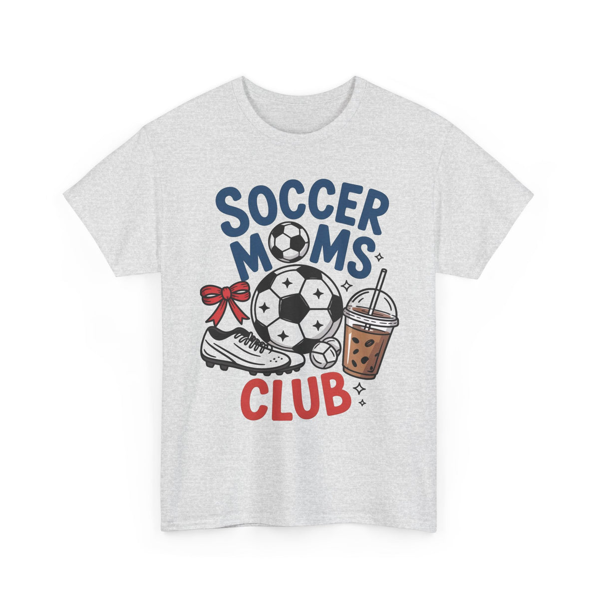 Soccer Moms Club Graphic T Shirt Women's Heavy Cotton Tee