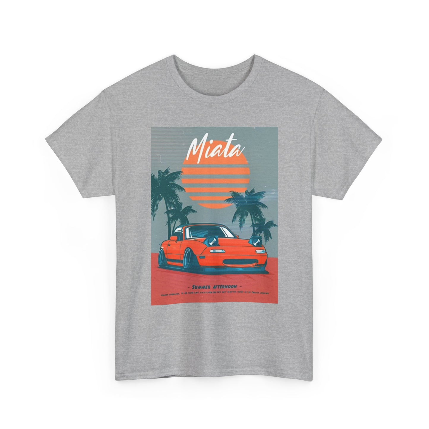 Mazda Miata Graphic T Shirt Retro Car Meet JDM Drifting Unisex Heavy Cotton Tee