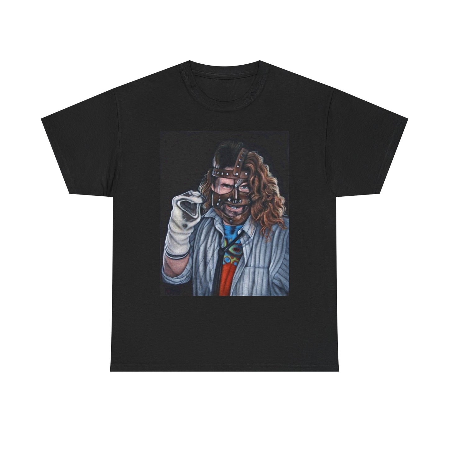 Mick Foley Graphic T Shirt Vintage Wrestling Retro Heavy Cotton Tee NEW WWE