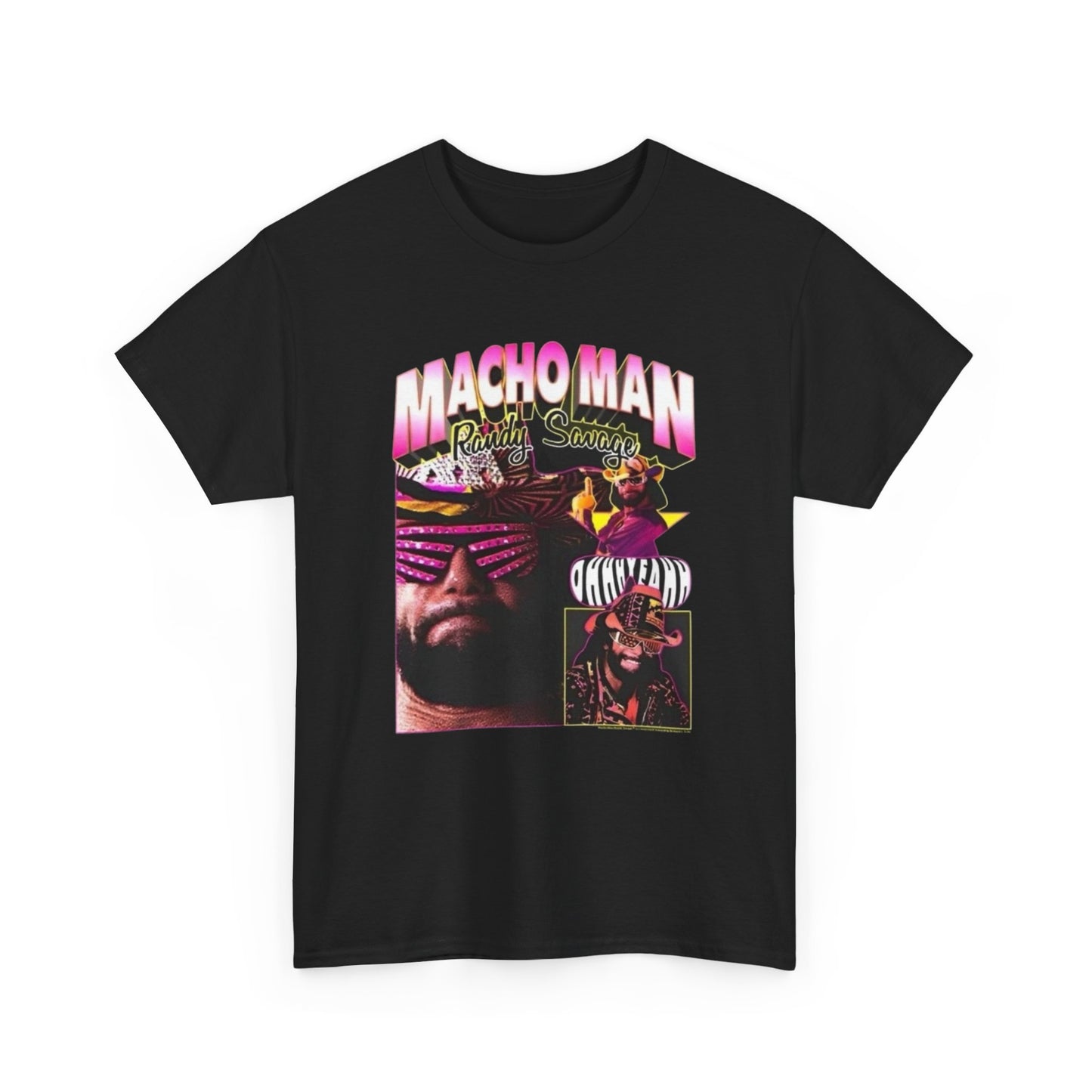 Macho Man Randy Savage Vintage Graphic T Shirt NEW Adult Cotton