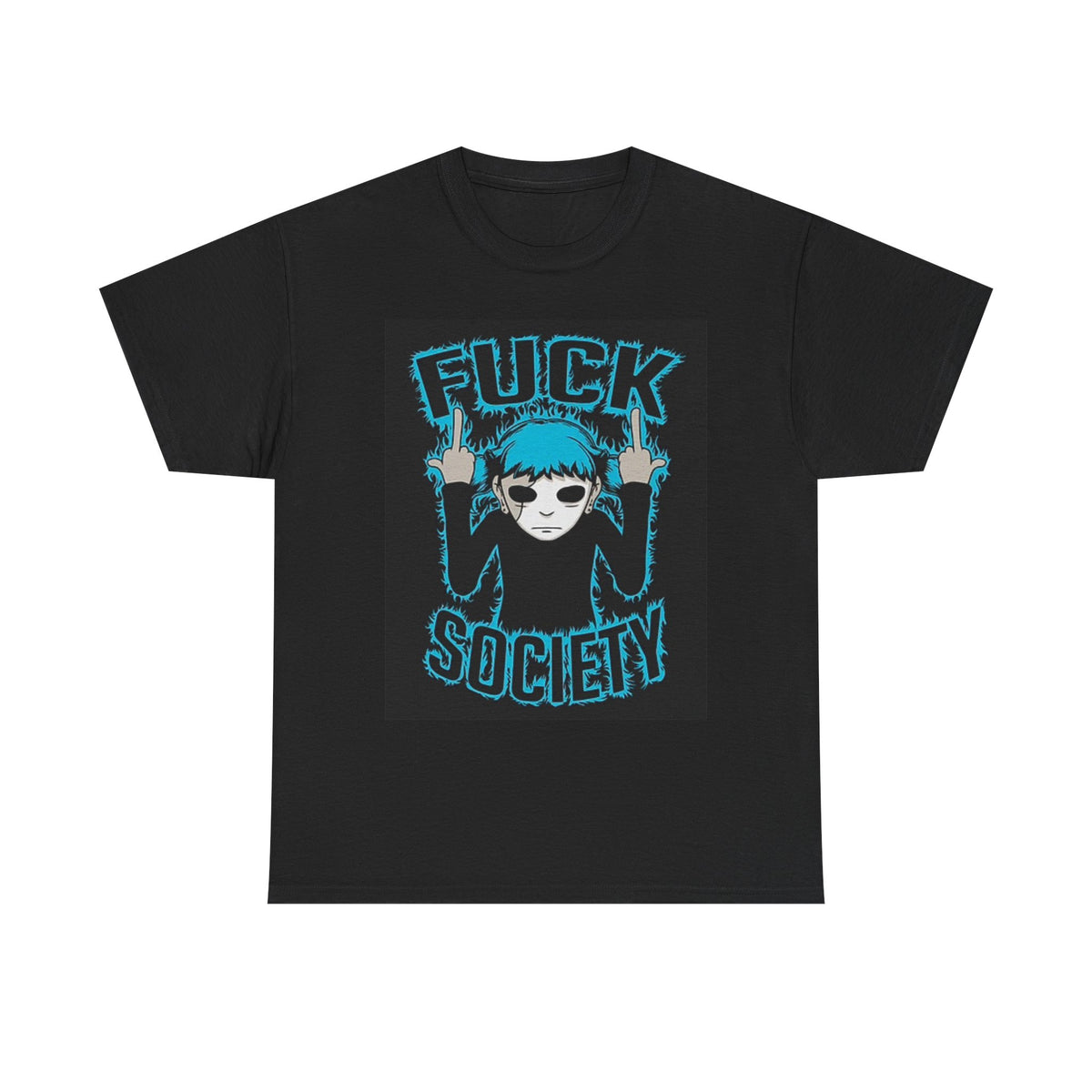 F Society Graphic T Shirt Funny Retro Cartoon Unisex Heavy Cotton Tee
