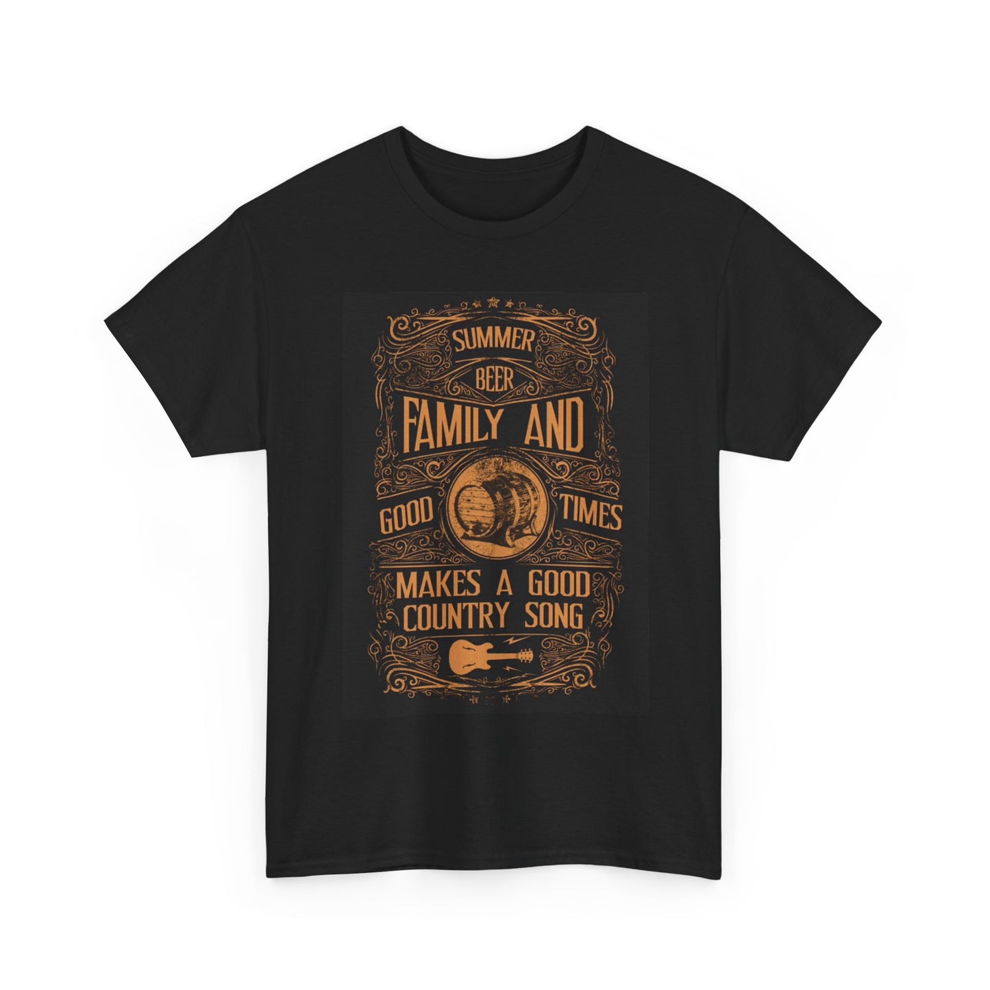 Country Music And Cold Beer Tshirt family Retro Southern Unisex Heavy Cotton Tee