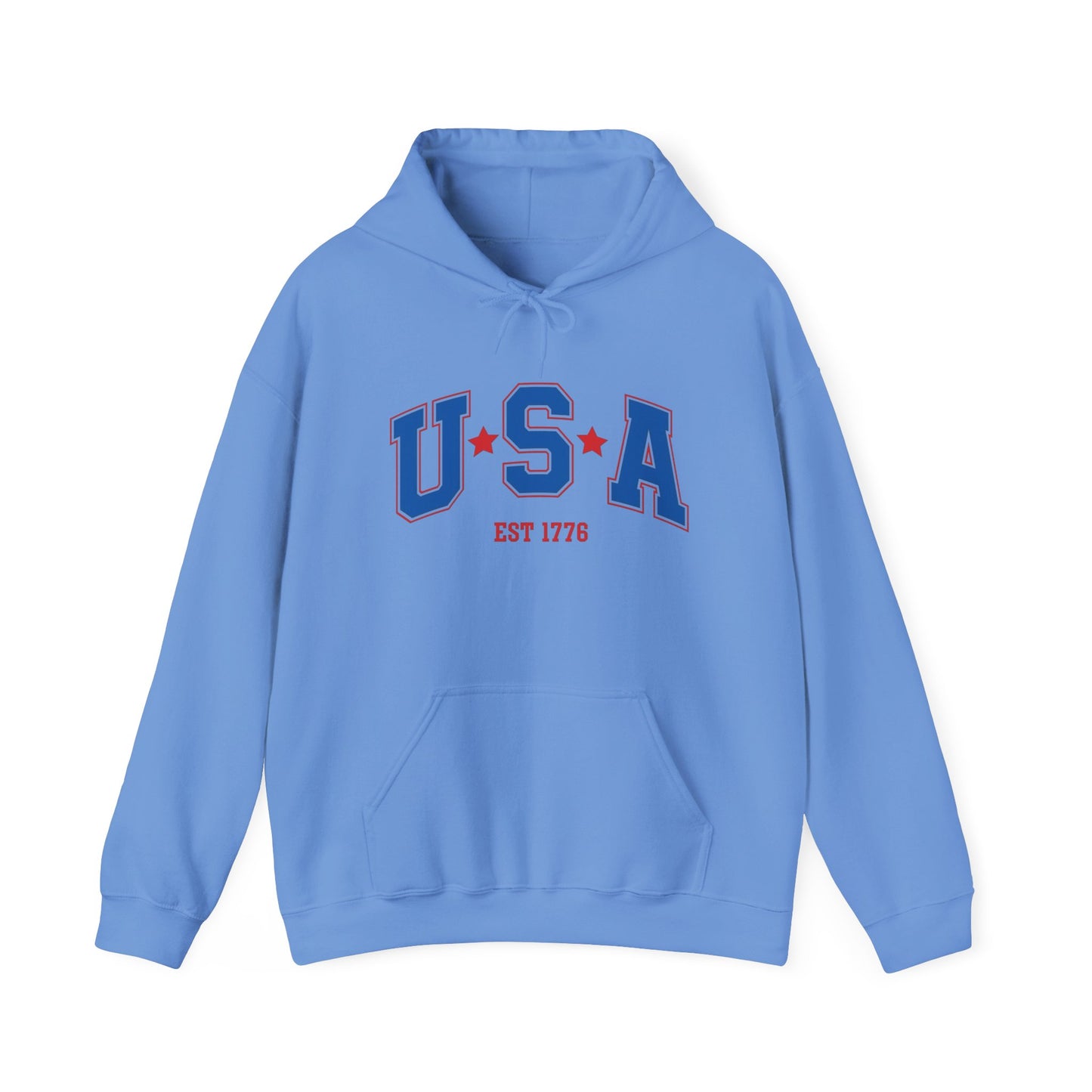 USA American Flag 1776 Graphic Hoodie Heavy Blend™ NEW Sweatshirt