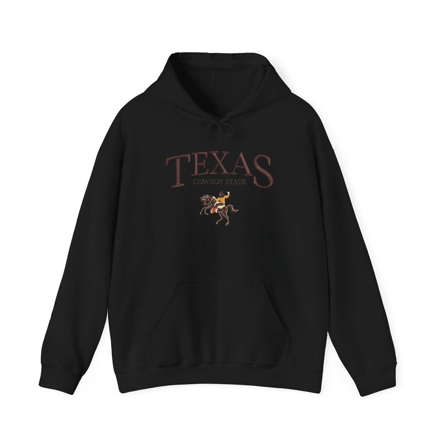 Texas Cowboy State Graphic Hoodie NEW Heavy Blend™ Hooded Sweatshirt