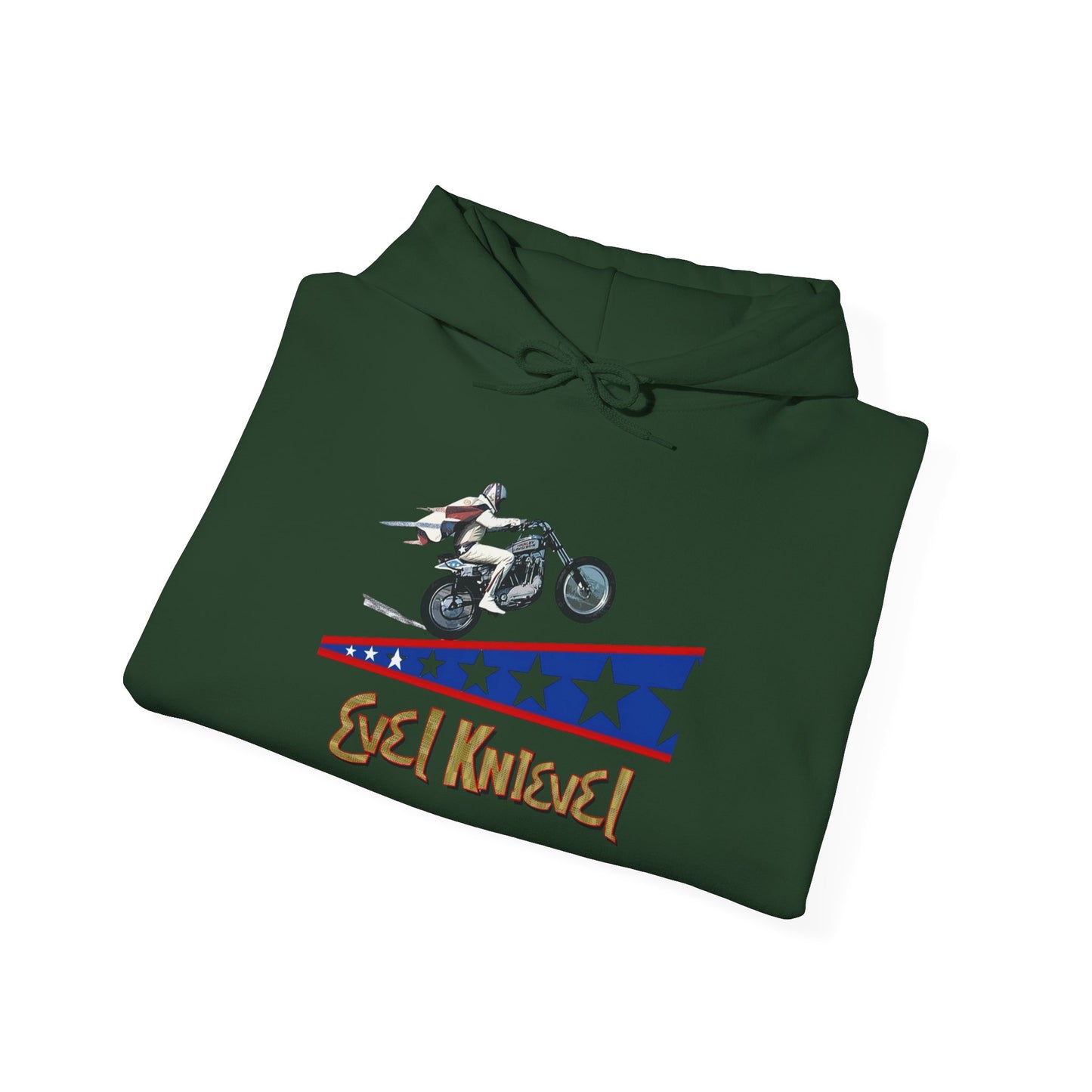 Evel Knievel Motorcycles Graphic Hoodie Unisex Heavy Blend™ Hooded Sweatshirt