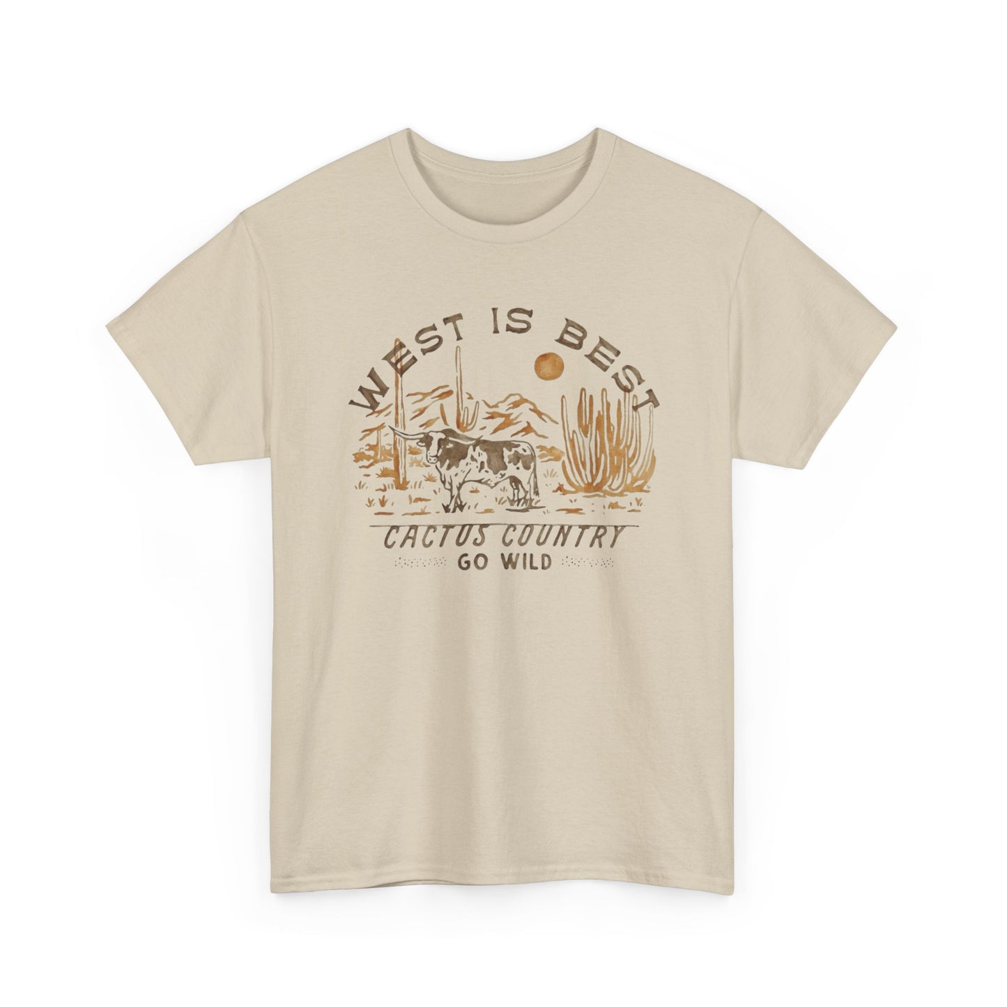 West Is The Best Country Graphic T Shirt Unisex Heavy Cotton Tee