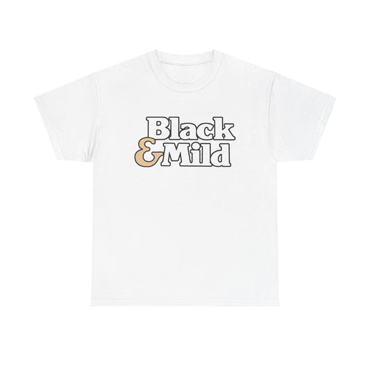 Black And Mild Tshirt Cigar Short Sleeve Backwoods Raw Unisex Heavy Cotton Tee