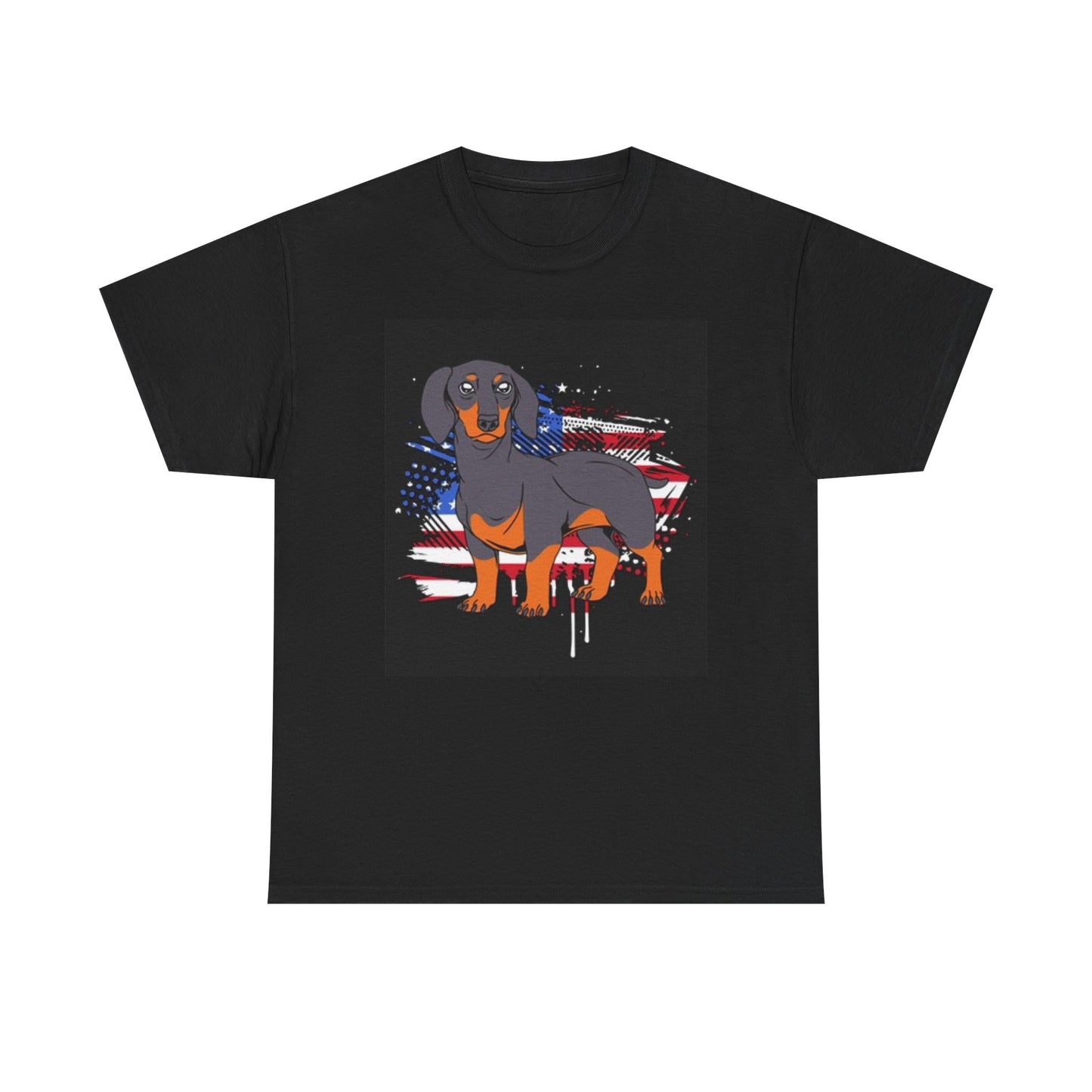 Dachshund Puppy Graphic T Shirt Unisex Heavy Cotton Tee