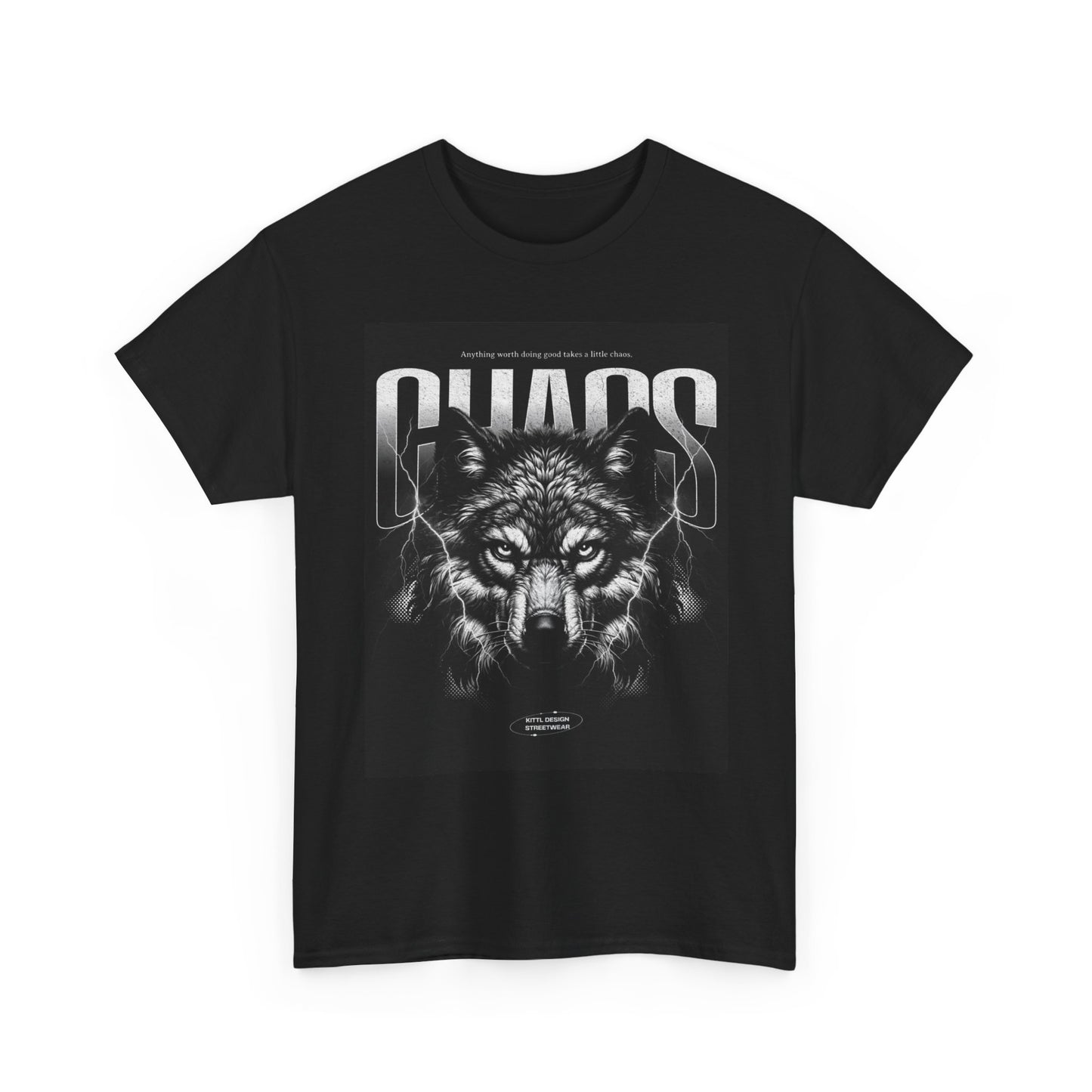 Chaos Wolf Graphic T Shirt Apparel Heavy Cotton Tee Small-5xl NEW