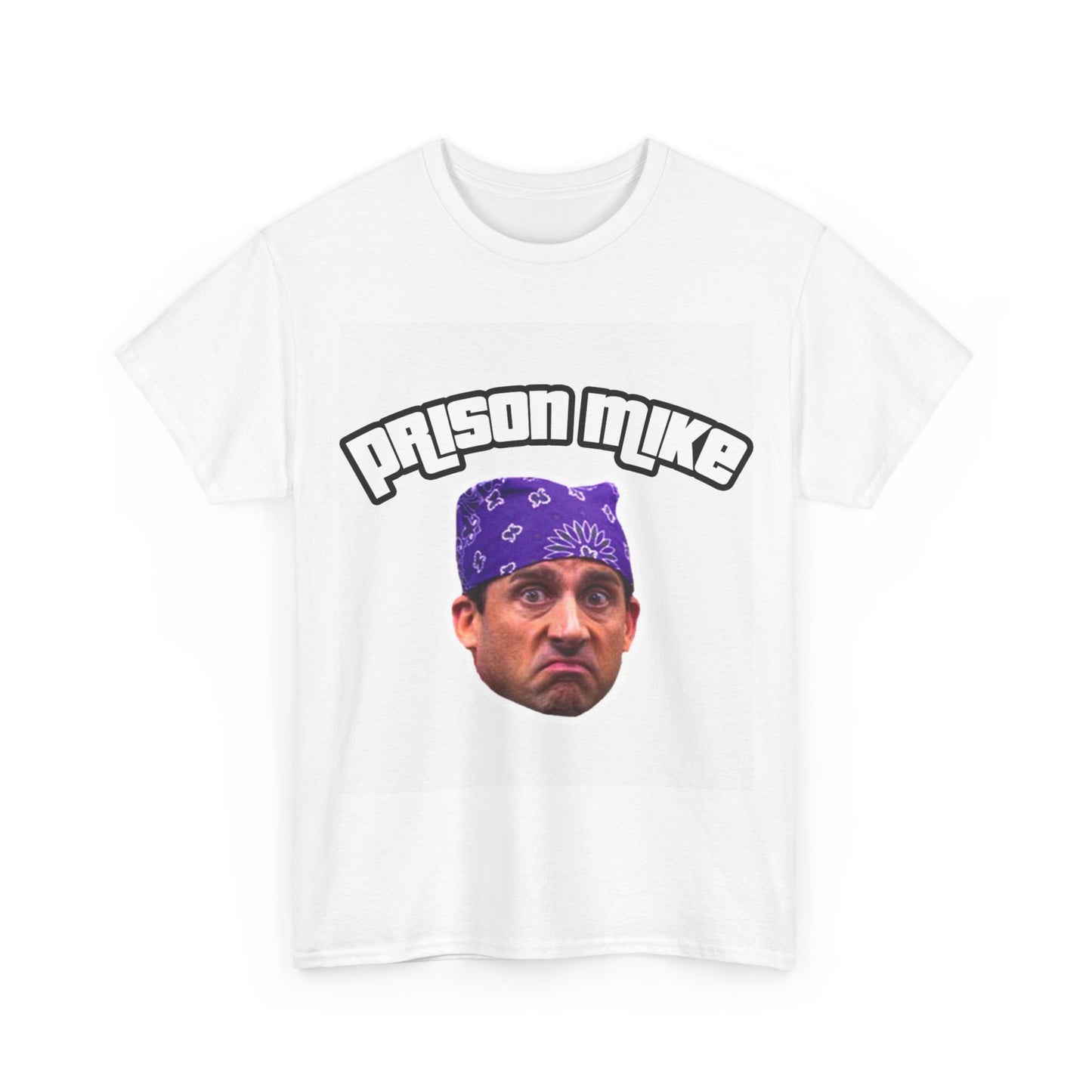 Prison Mike Tshirt The Office Michael Scott Comedy Unisex Heavy Cotton Tee 1