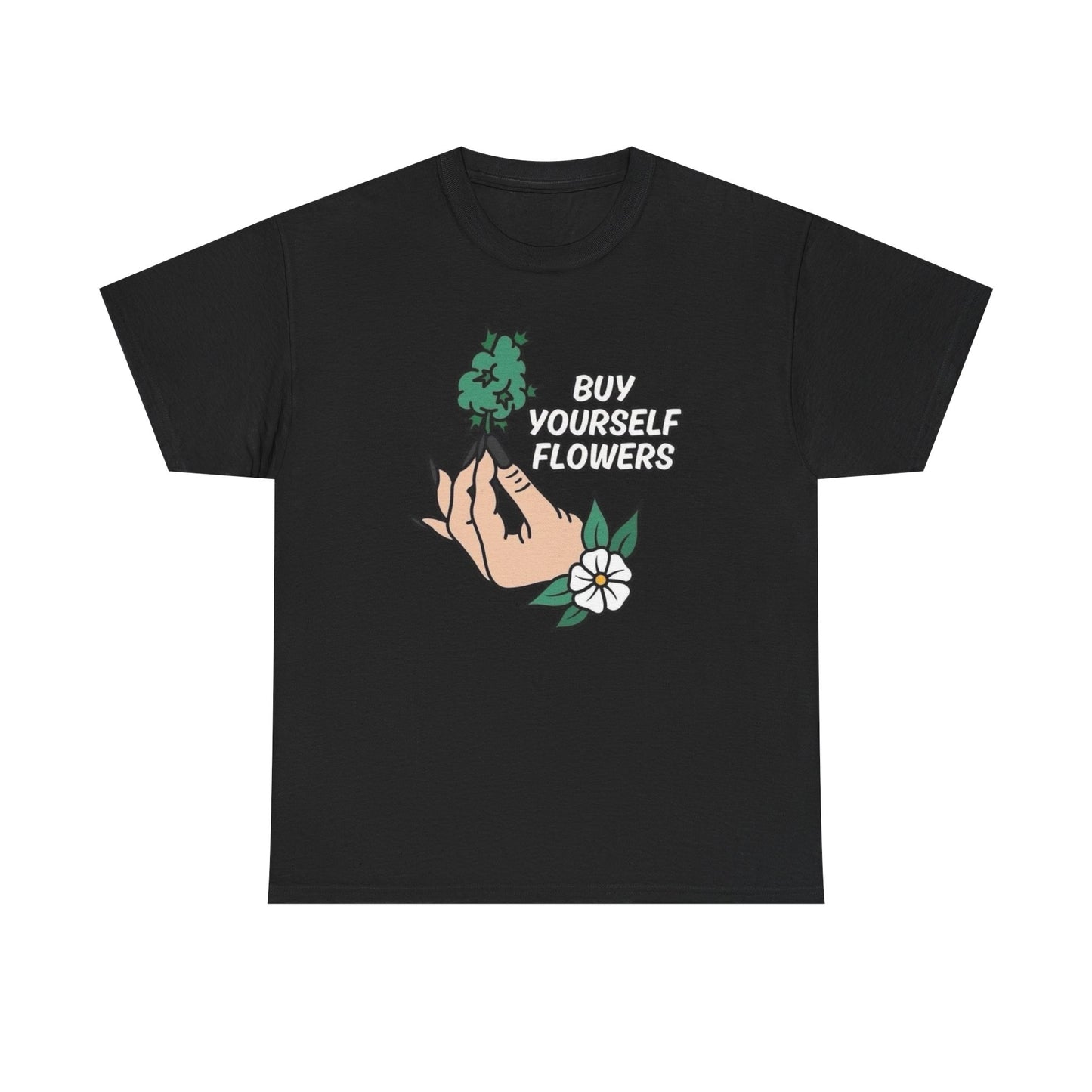 Buy Yourself Flowers Weed Nugs Graphic T Shirt Unisex Heavy Cotton Tee