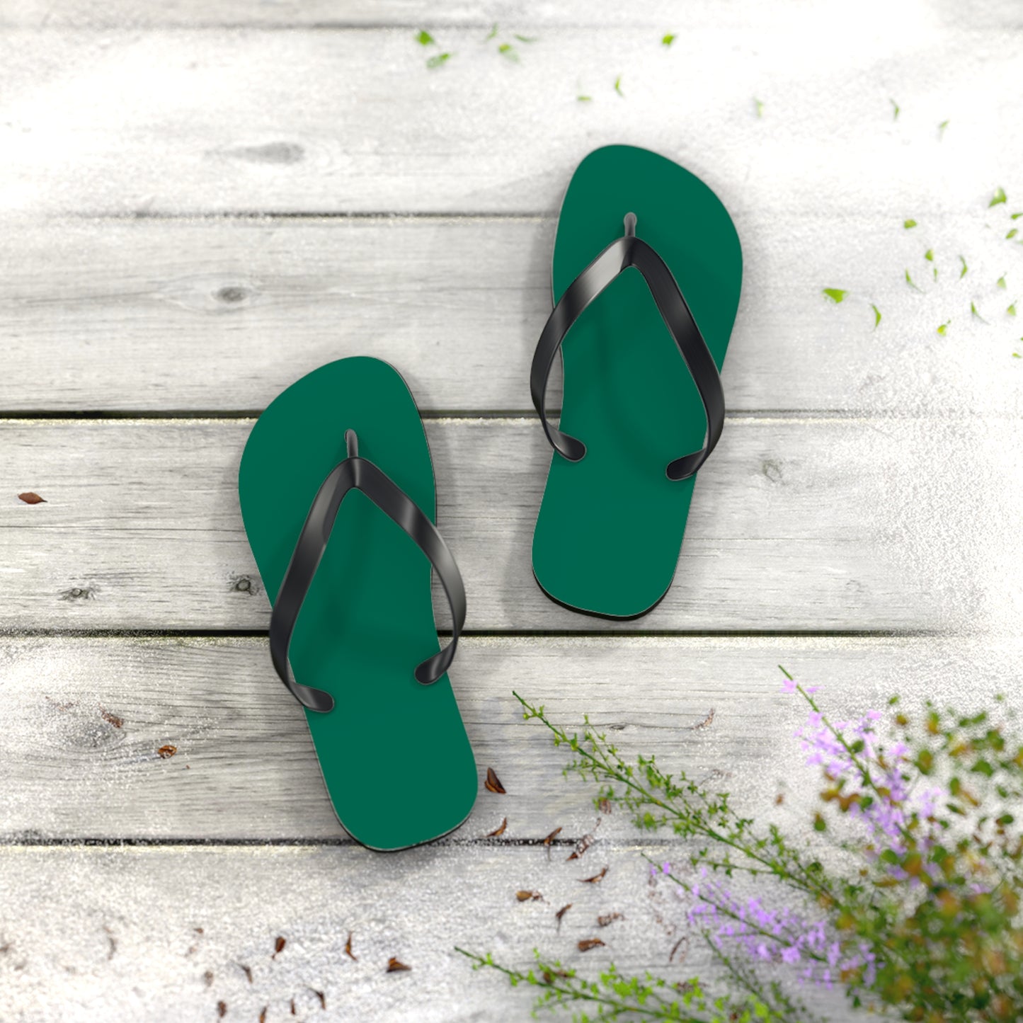 Turf Green Flip Flops, Sandals Slides, Summer Footwear, Brand New