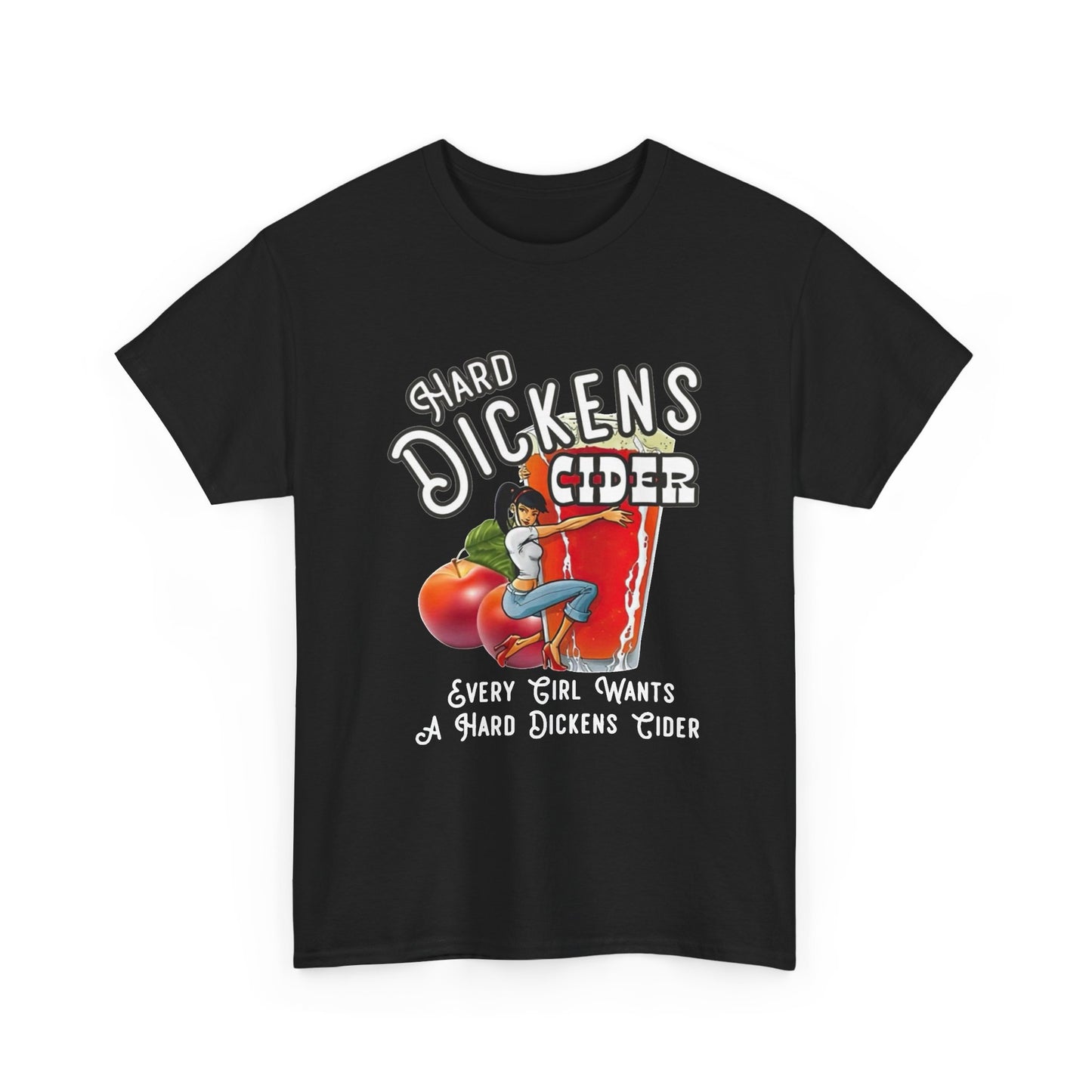 Hard Dickens Cider Funny Sex Graphic T Shirt NEW ADULT