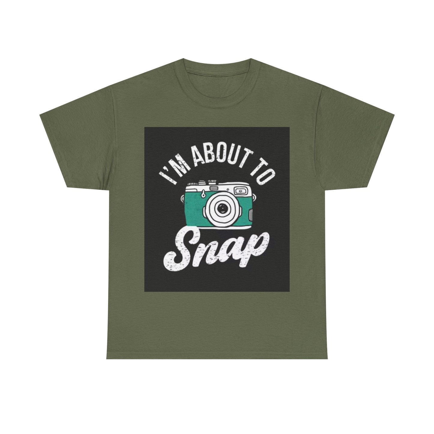 Im About To Snap Photographer Shirt Funny Camera Graphic Unisex Heavy Cotton Tee
