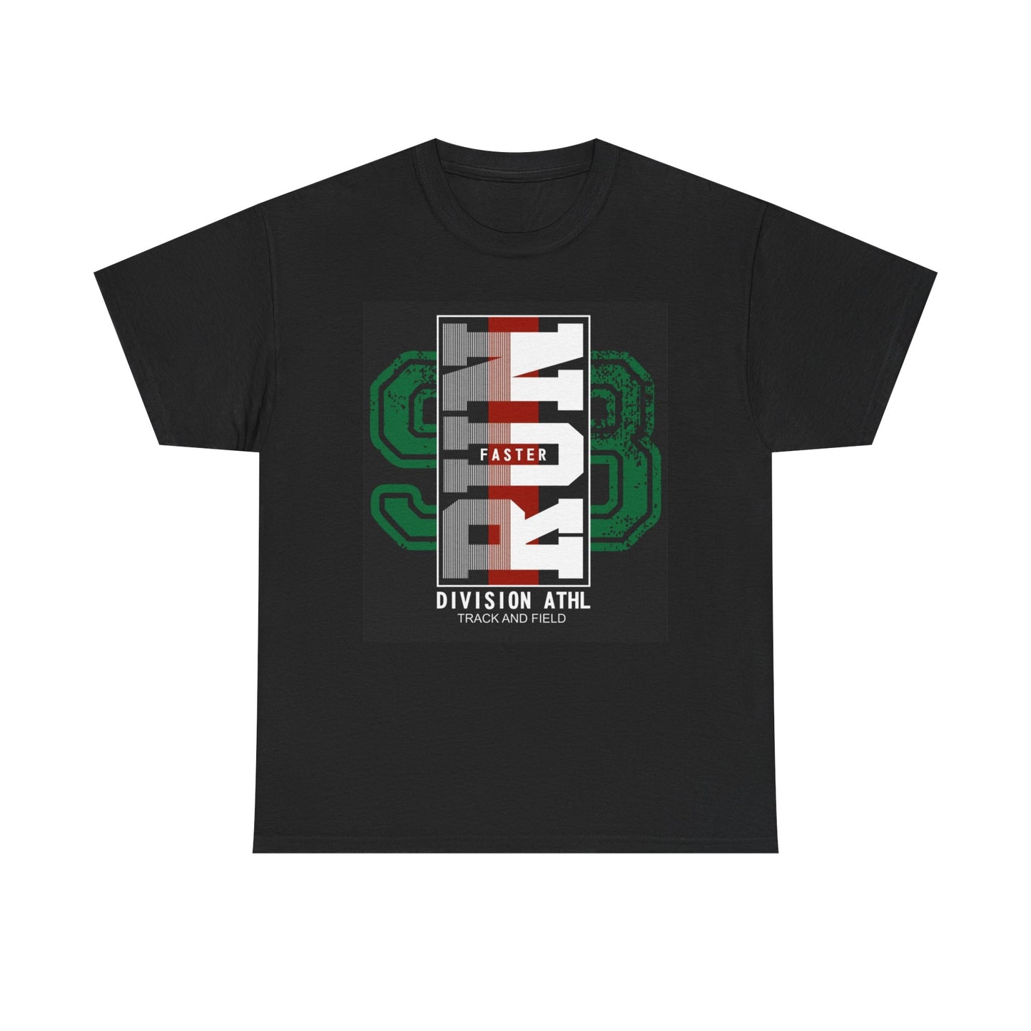 Run Faster Graphic T Shirt Track And Field Unisex Heavy Cotton Tee