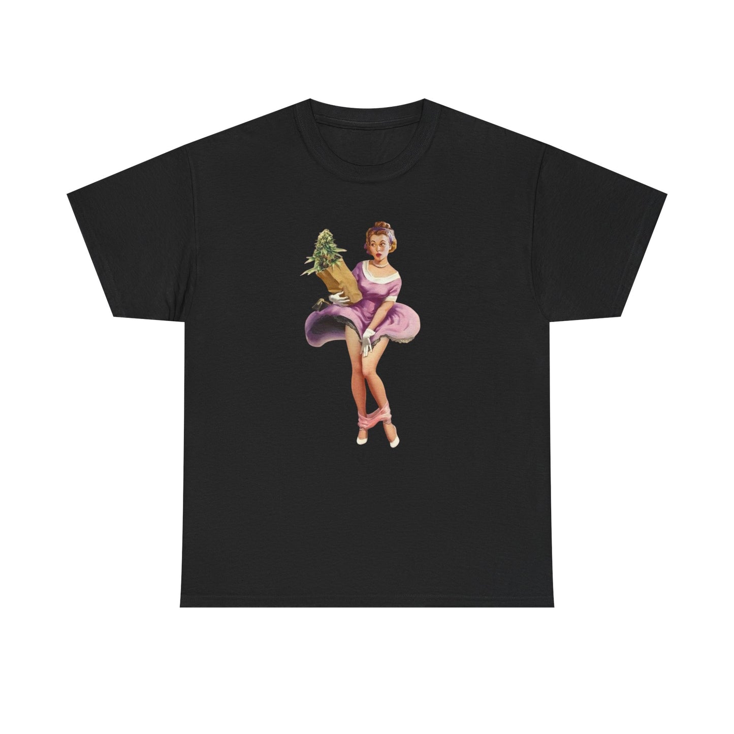 Weed Panty Dropper Funny Retro Graphic T Shirt ADULT NEW Heavy Cotton Tee