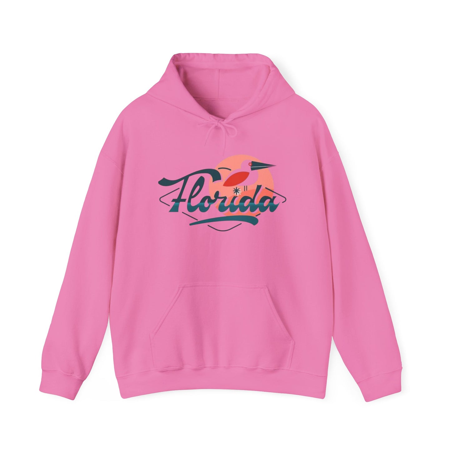 Florida Pelican Graphic Hoodie NEW Tropical Unisex Heavy Blend Hooded Sweatshirt