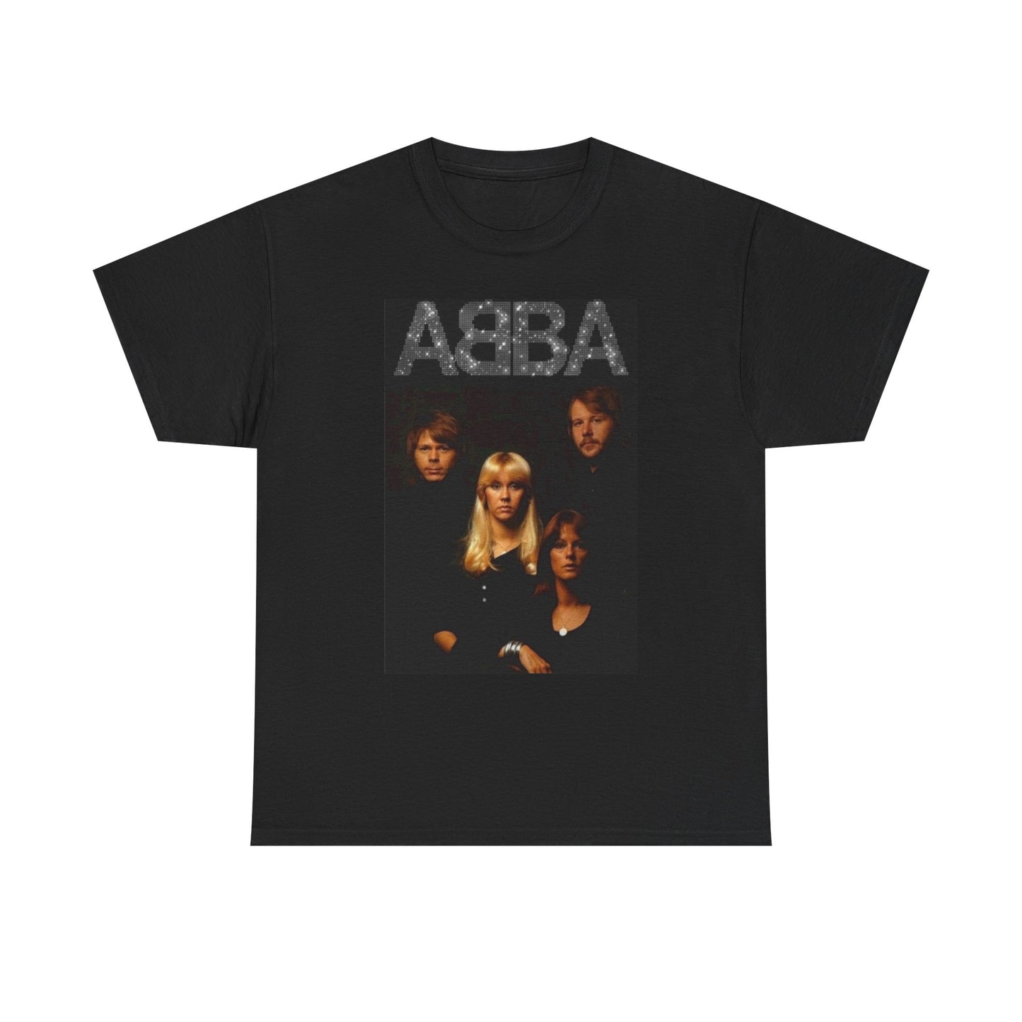 Abba Graphic T Shirt Logo Retro Vintage Music Unisex Heavy Cotton Tee