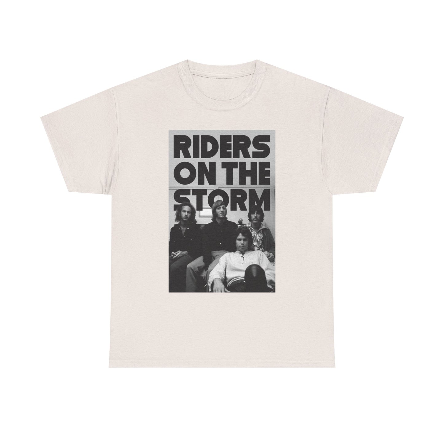 The Doors T Shirt Vintage Riders On The Storm Retro Graphic Unisex Heavy Cotton