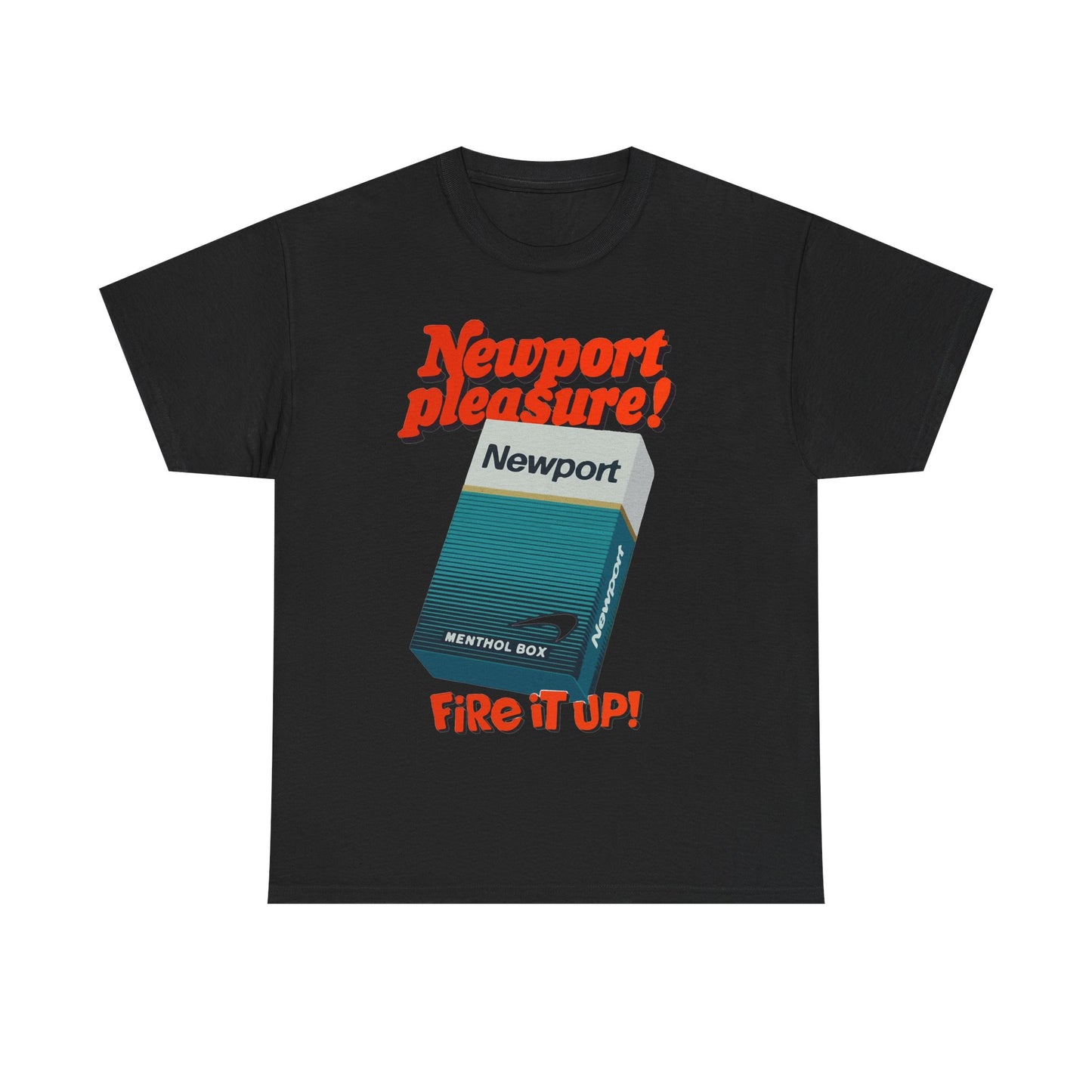 Newport T-shirt vintage menthol cigarette poster graphic Unisex Heavy Cotton Tee