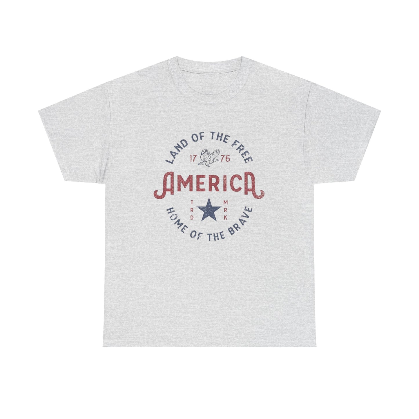 America Land Of The Free Graphic T Shirt Adult New Tee