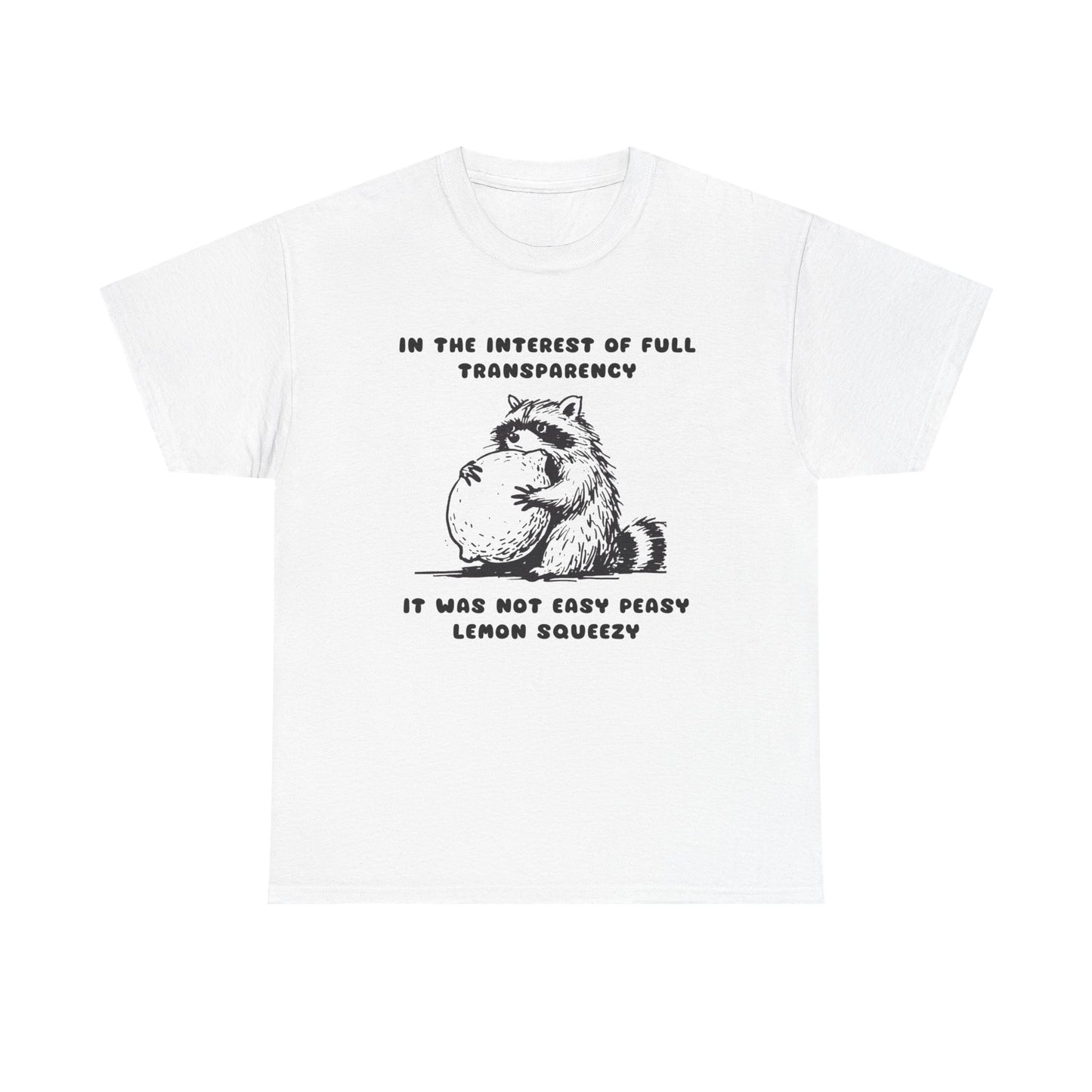 Life's Not Easy Peasy Funny Graphic T Shirt Unisex Heavy Cotton Tee