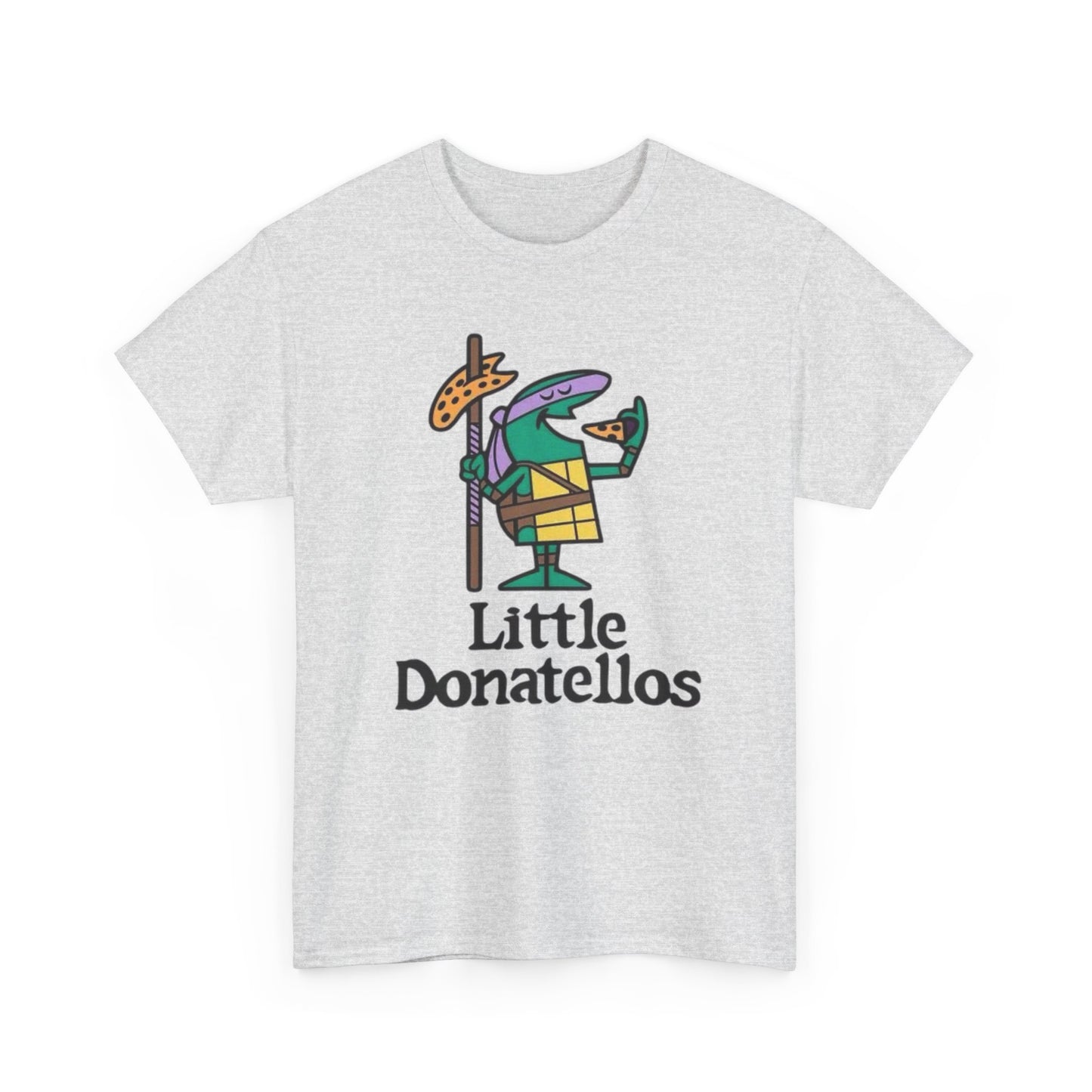 Little Donatello's Turtles Pizza T Shirt S-5XL NEW Unisex Cotton Tee