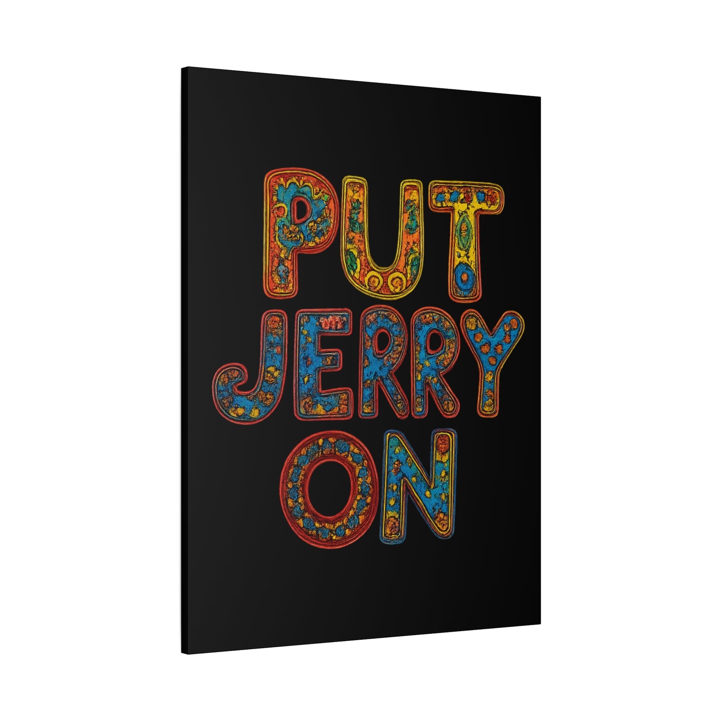 Jerry Garcia Painting Grateful Dead Matte Canvas, Stretched, 1.25"